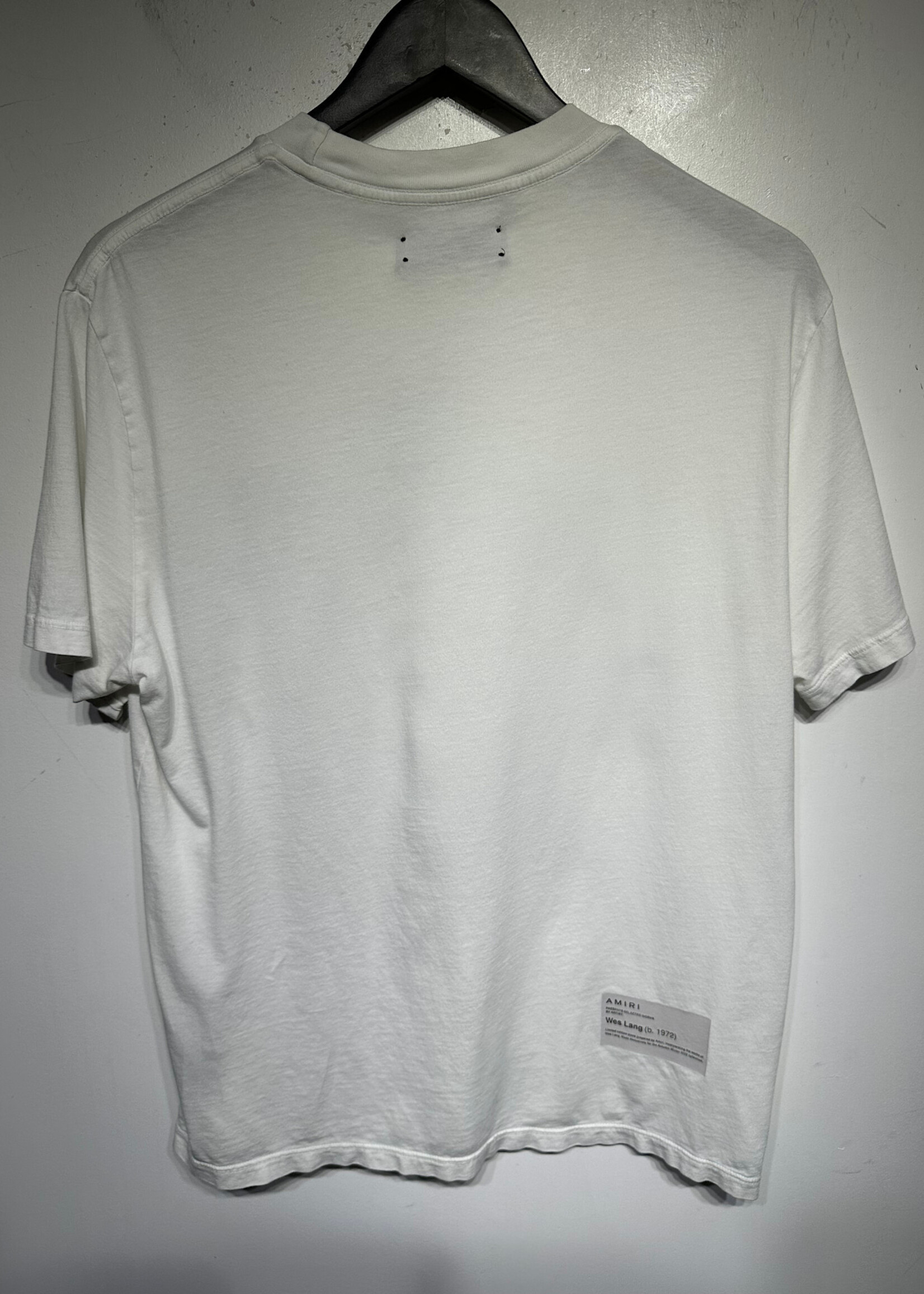 Amiri Wes Lang Blood White Red Tee S