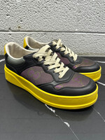 Gucci GG Dali Low Purple and Yellow Sneakers 6 As Is