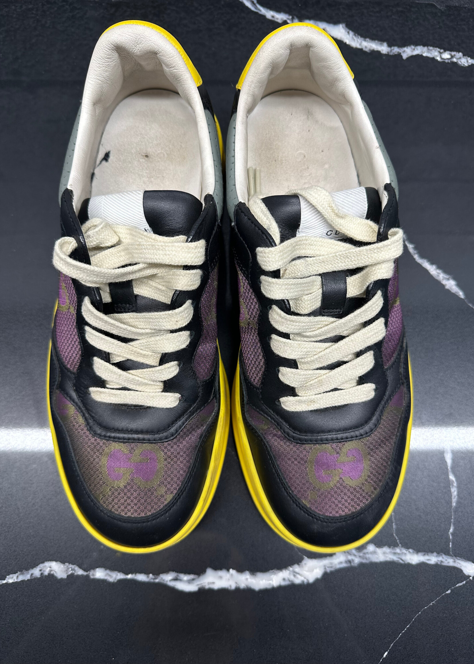 Gucci GG Dali Low Purple and Yellow Sneakers Fits Masc 8