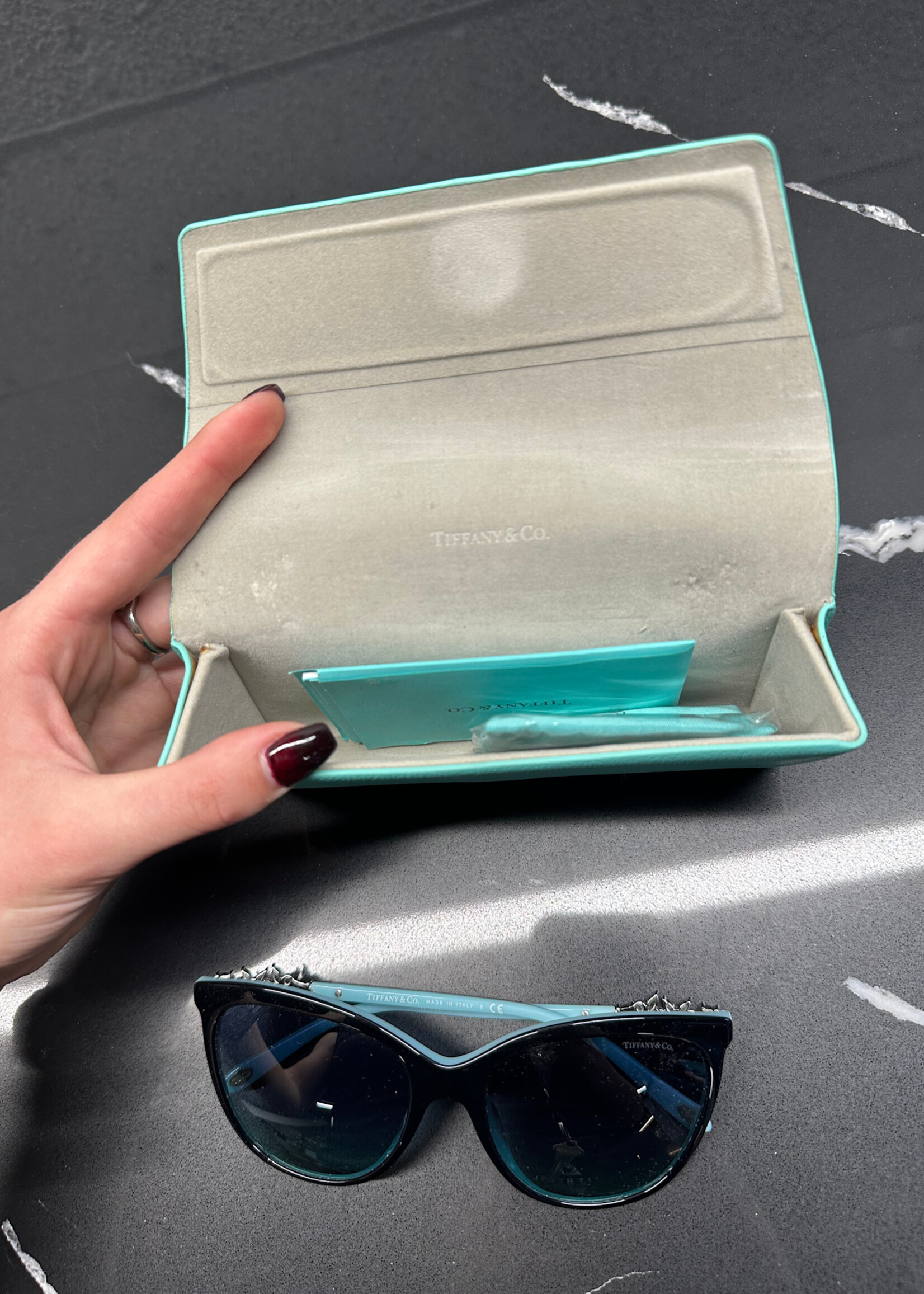 Tiffany Rhinestone Glasses W CASE
