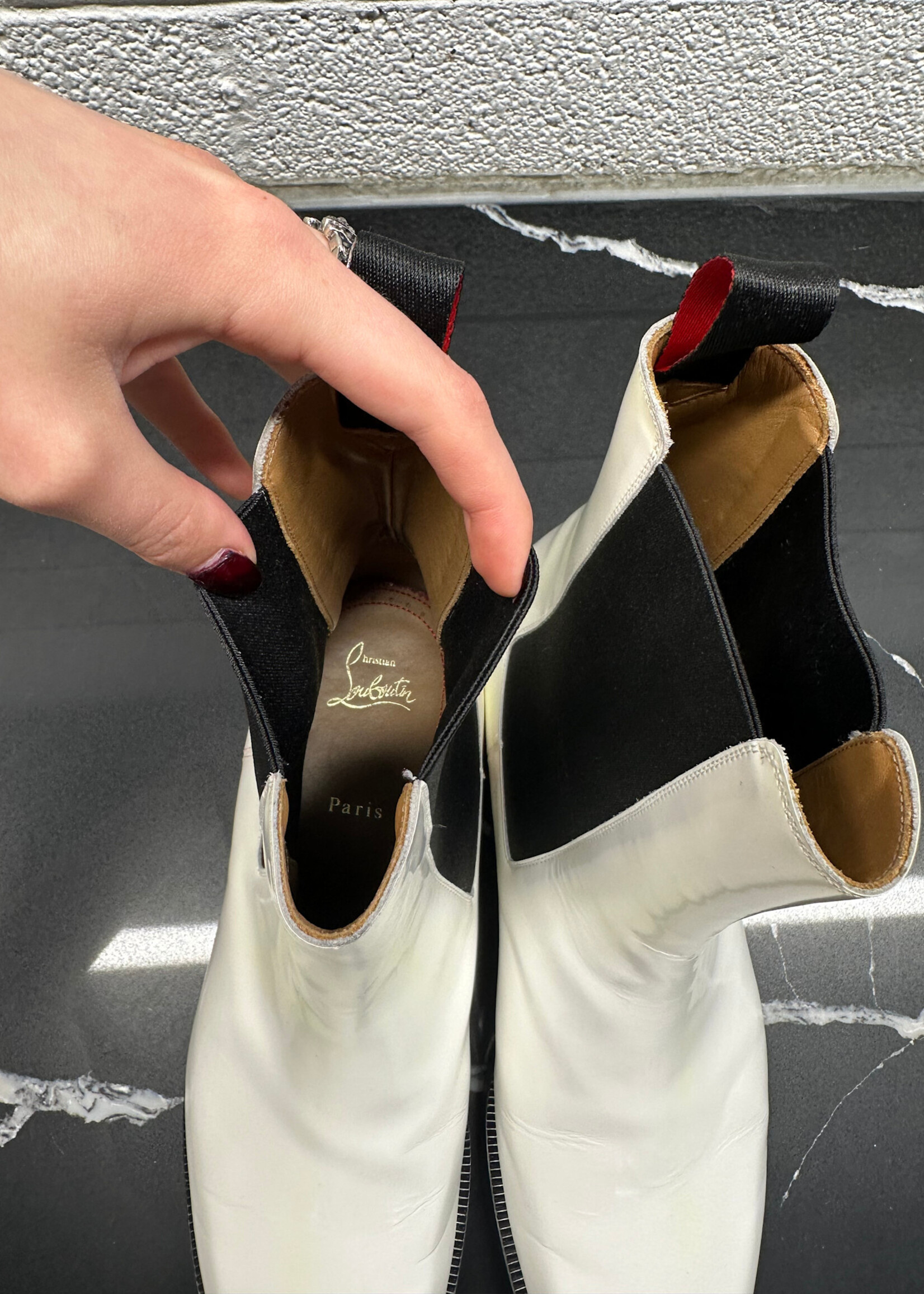 Louboutin Chelsea Boot Lug 12 As Is