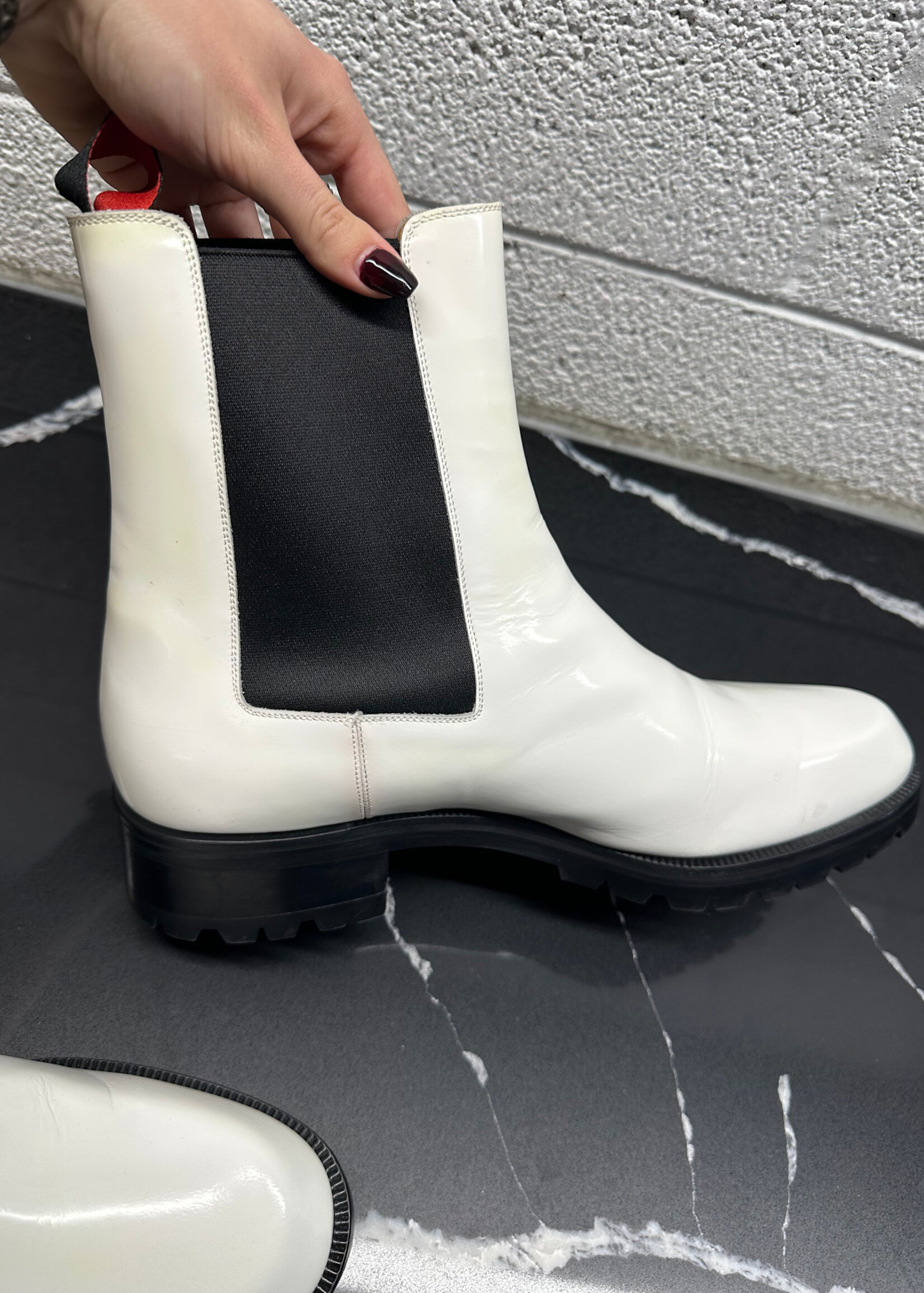 Louboutin Chelsea Boot Lug 12 As Is