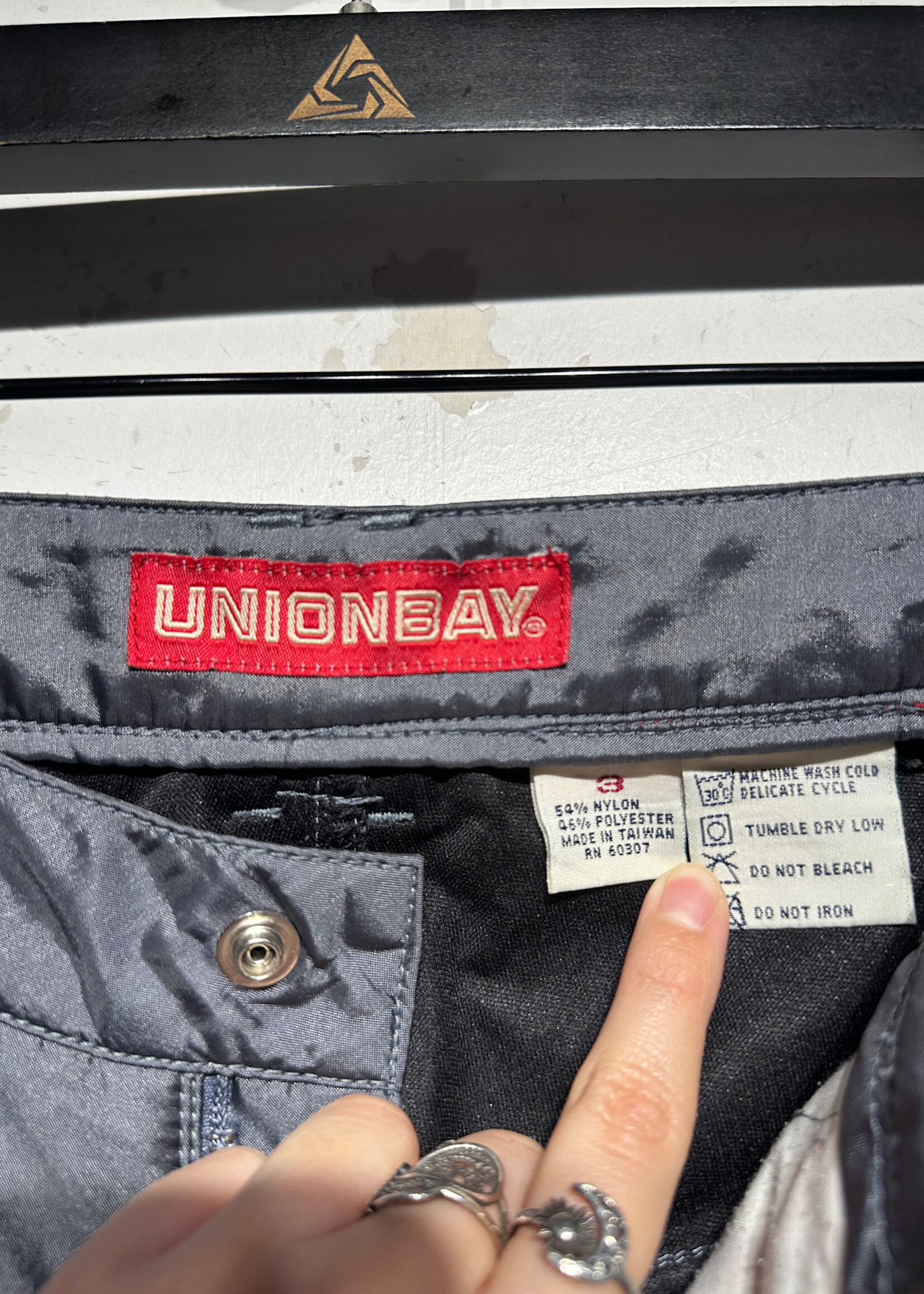 Union Bay Y2K Grey Tactical Pants 27