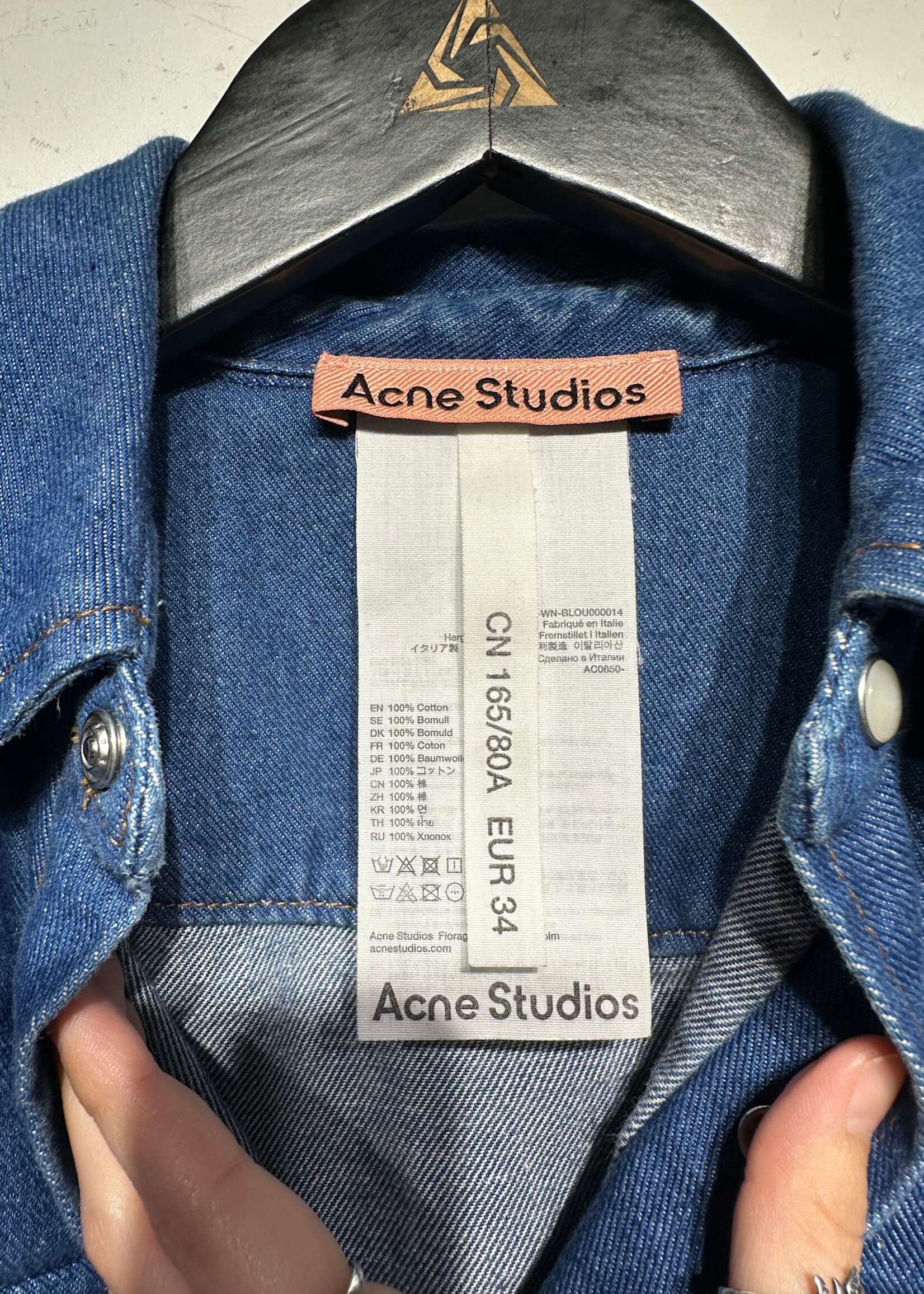 Acne Studios Reg Wash Denim LS BU S