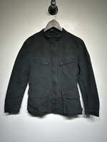 Issey Miyake Black Mock Neck Zip Up Jacket Fem S