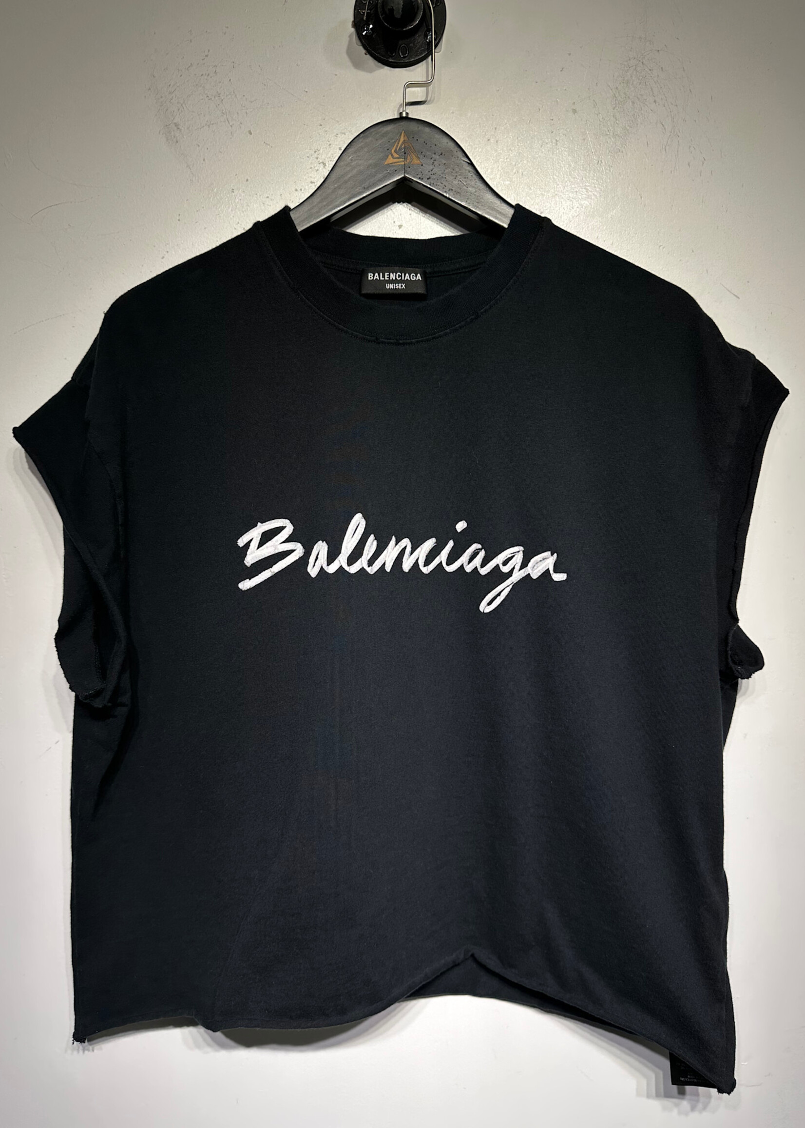 Balencaga DIY Cut Off Cropped Tank As Is Masc M