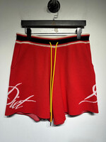 Diet Starts Monday Red Knit Logo Shorts XL/36