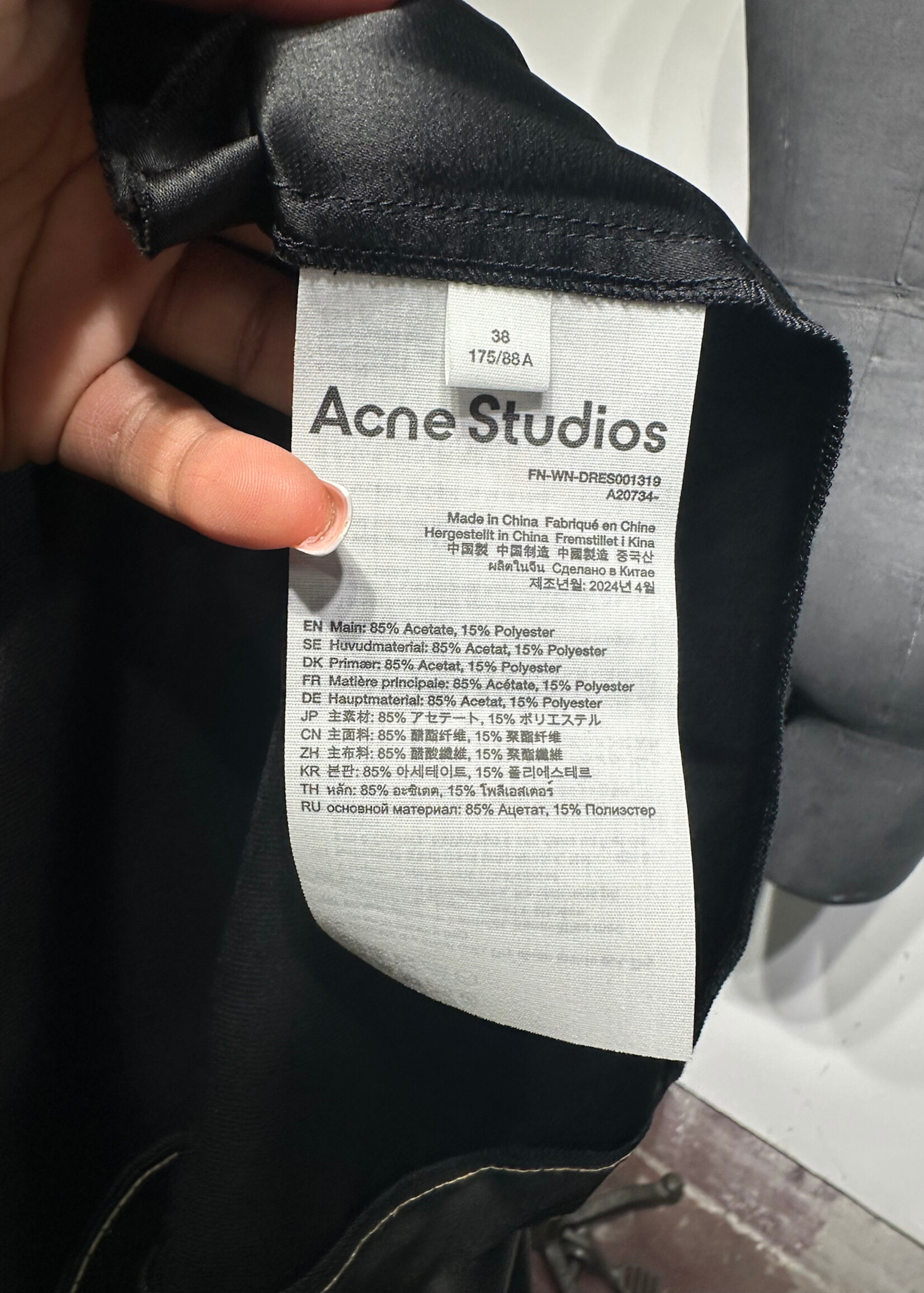Acne Studios Black Dress As Is Fem S