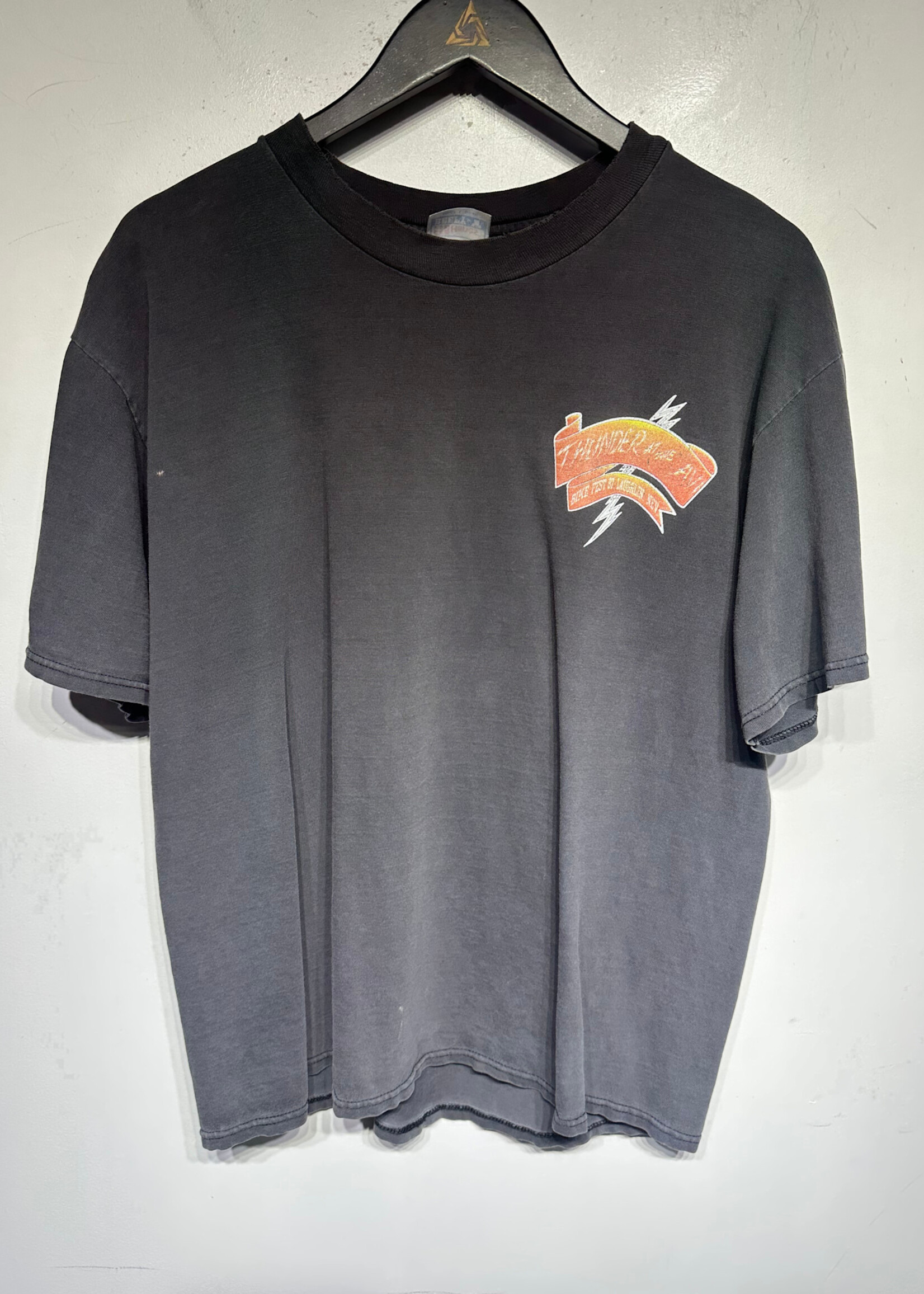 Thunder At The AV! 97' Bike Week Grey Tee As Is L
