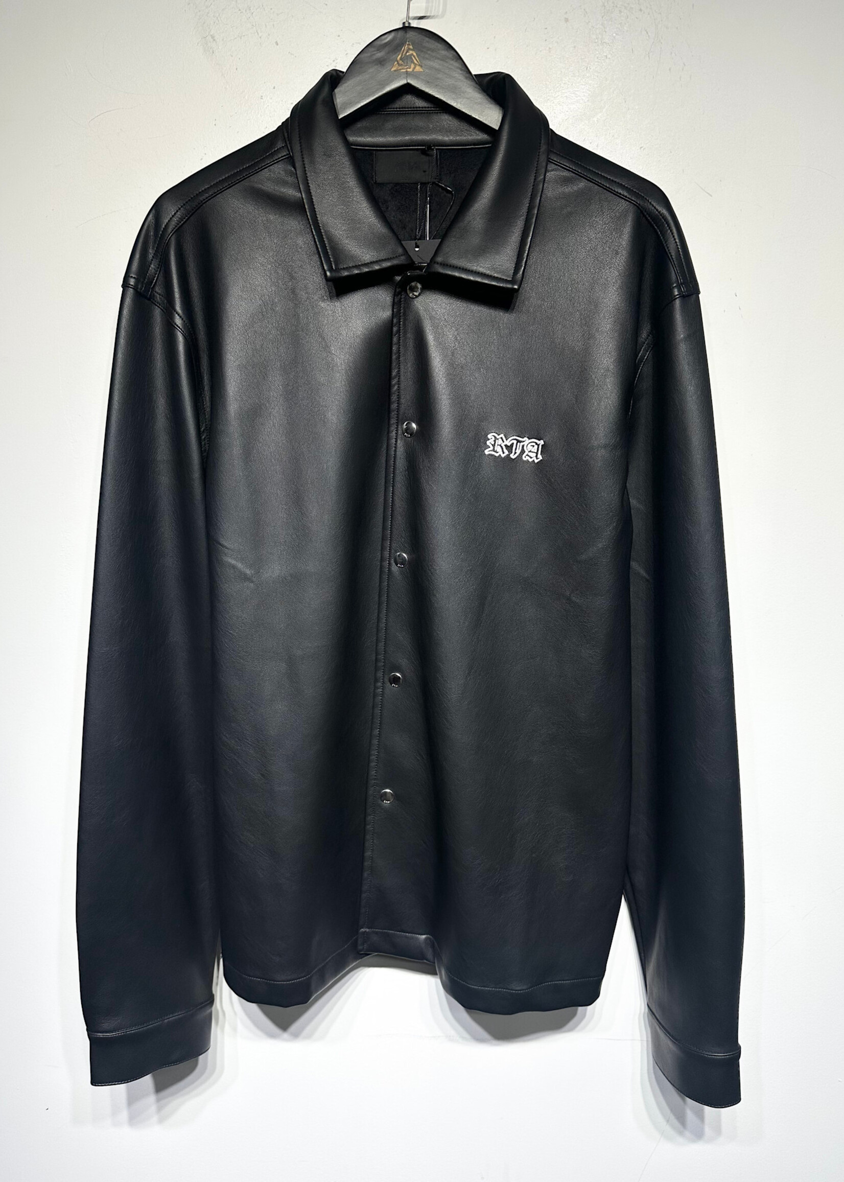 NWT RtA Black Faux Leather Jacket XL