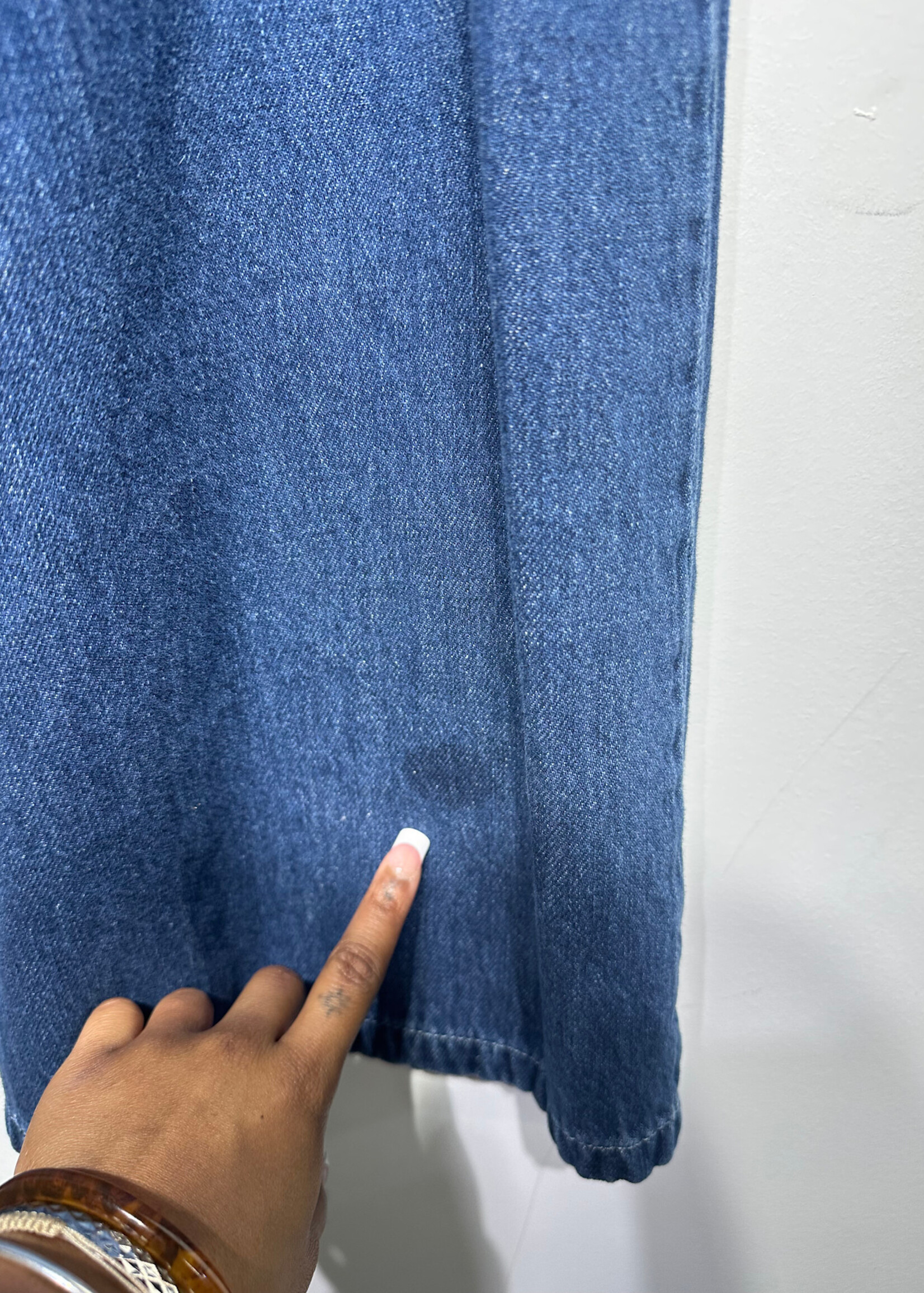 We The Free Dark Wash Pleated Wide Leg Jeans 25 Fem