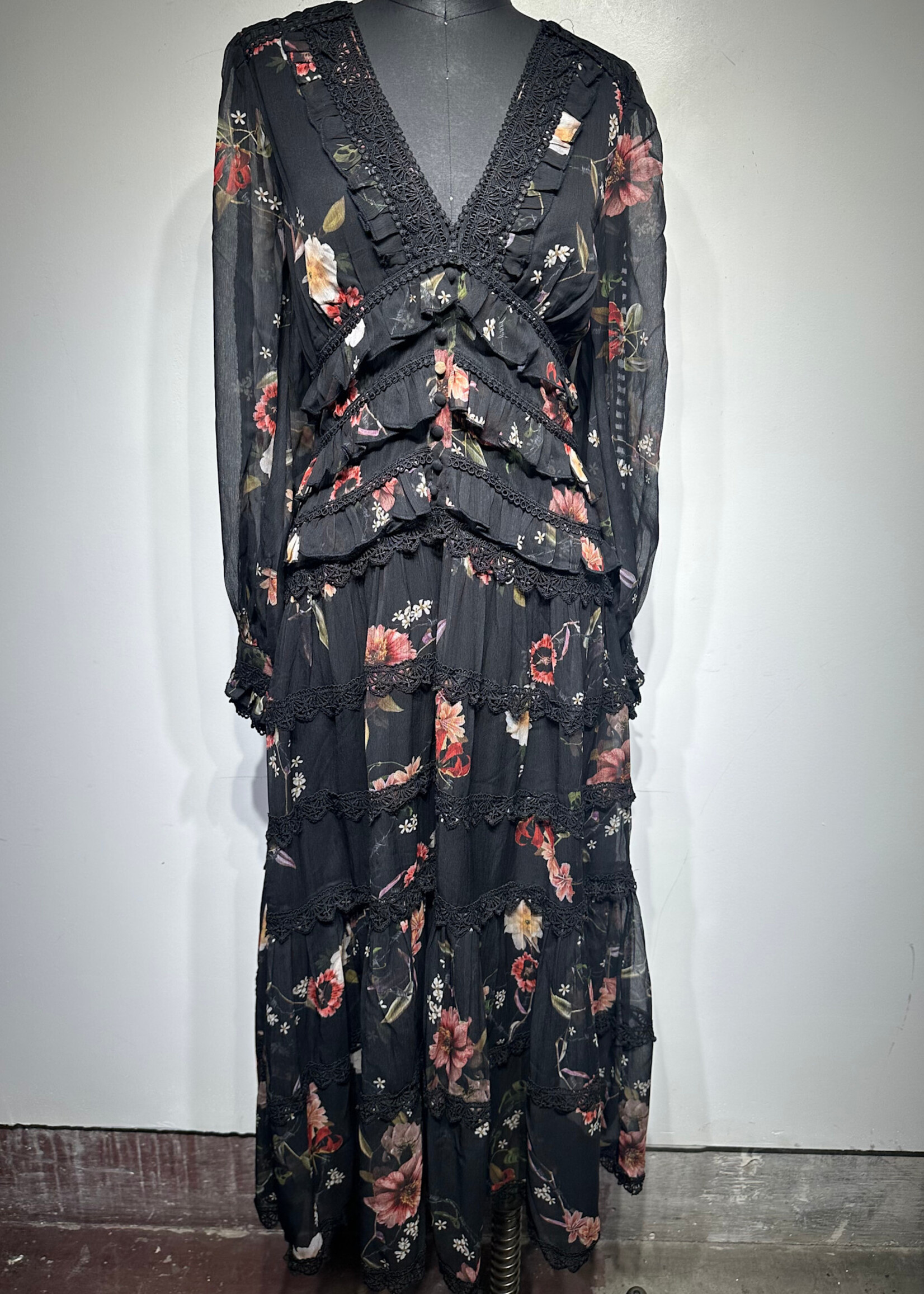 Allsaints Floral Dress Fem S