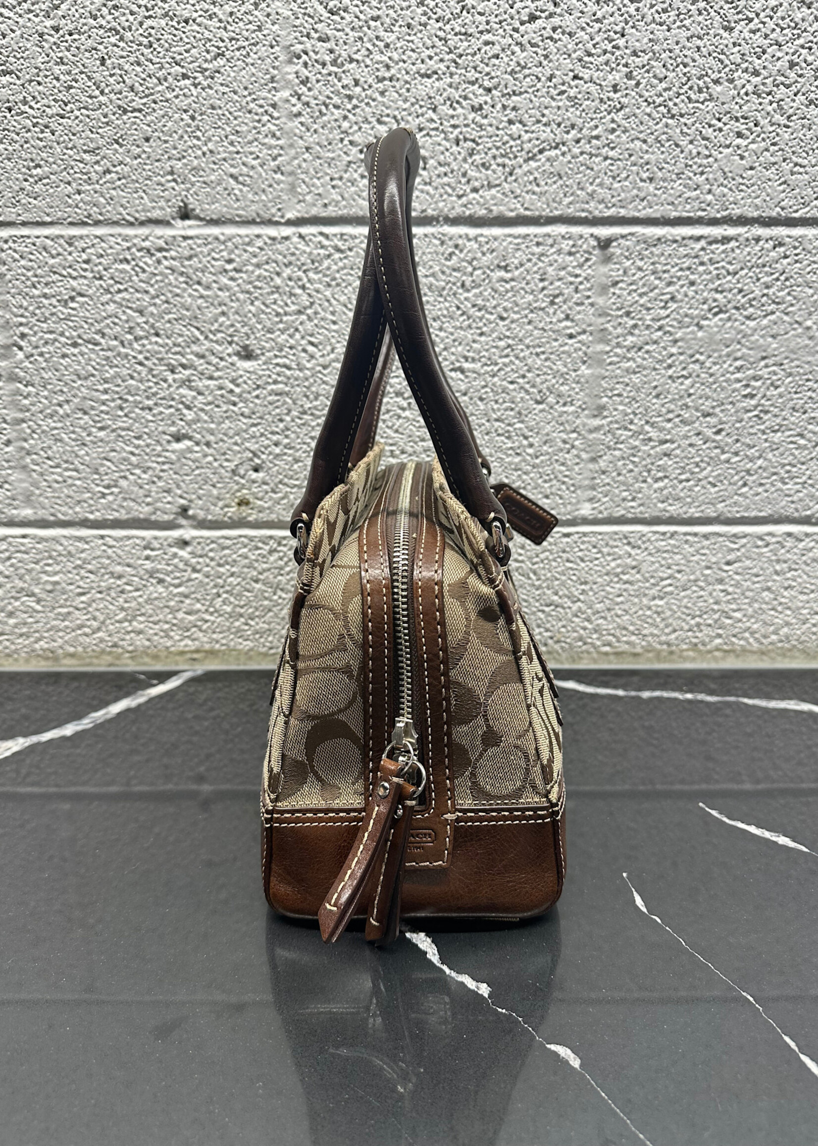 Coach Hampton Monogram Satchel Bag