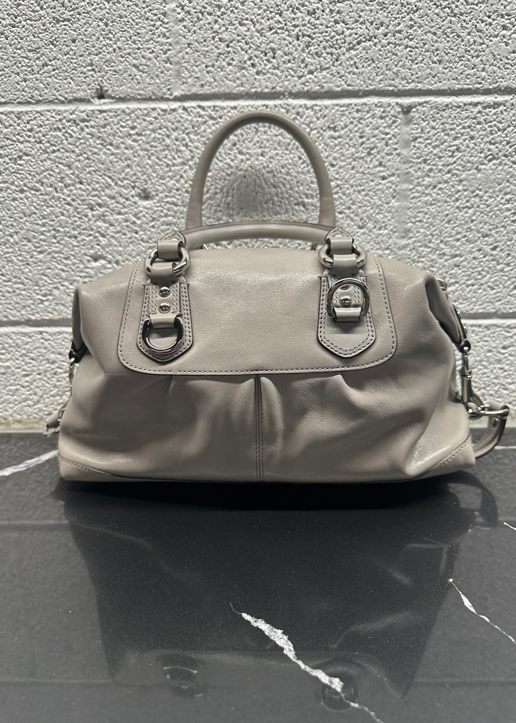 Coach Madison Sabrina Grey Satchel w Wallet