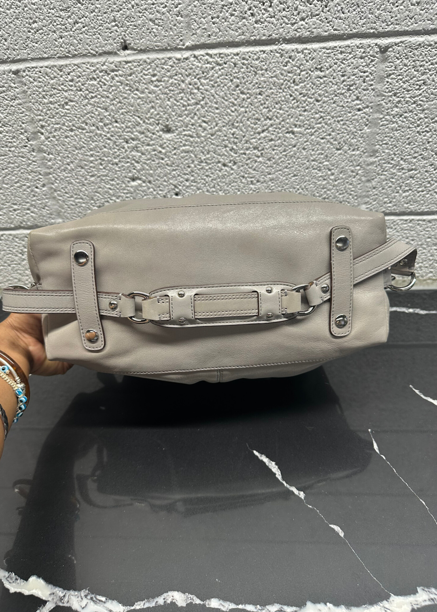 Coach Madison Sabrina Grey Satchel w Wallet