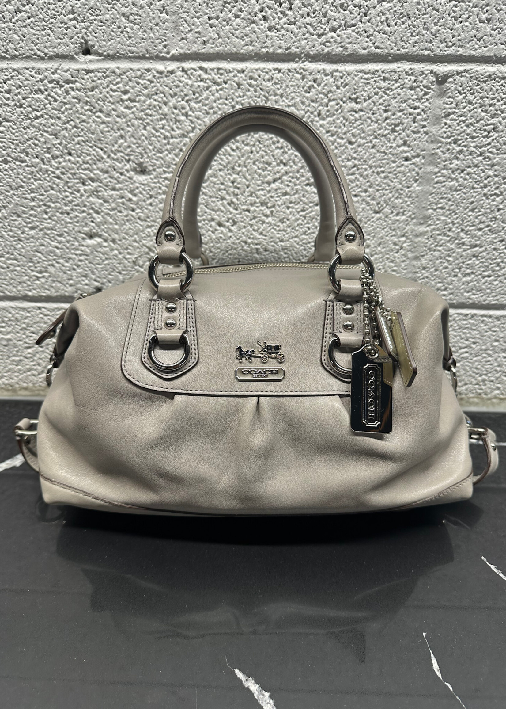 Coach Madison Sabrina Grey Satchel w Wallet