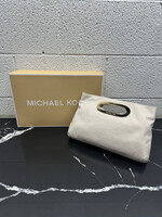 Michael Kors Berkeley Clutch Cream