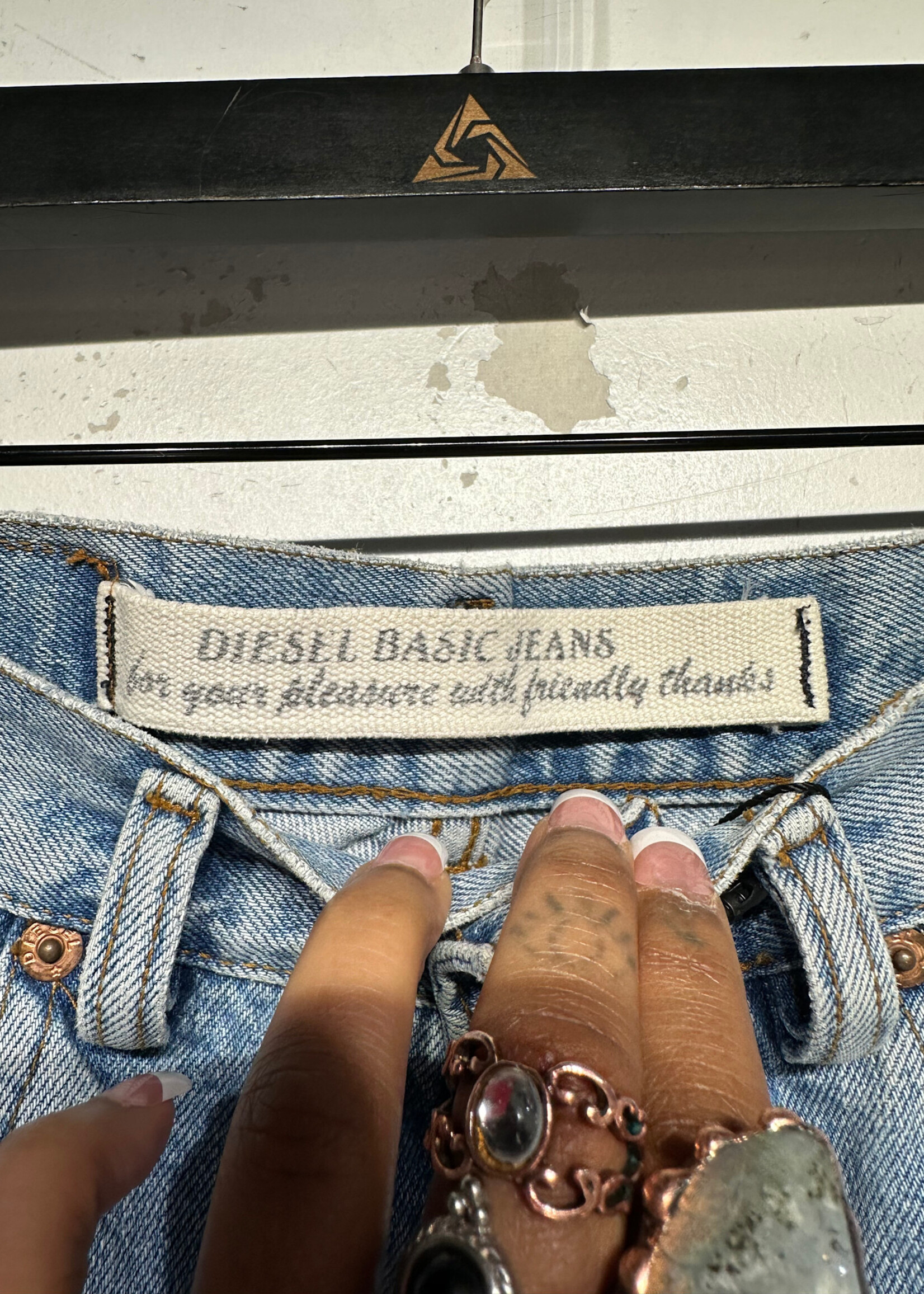 Diesel Basic Lightwash Straight Leg Jeans Fem 29 AS IS