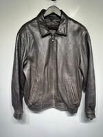 James And John Brown Lined Leather Jacket Masc XL