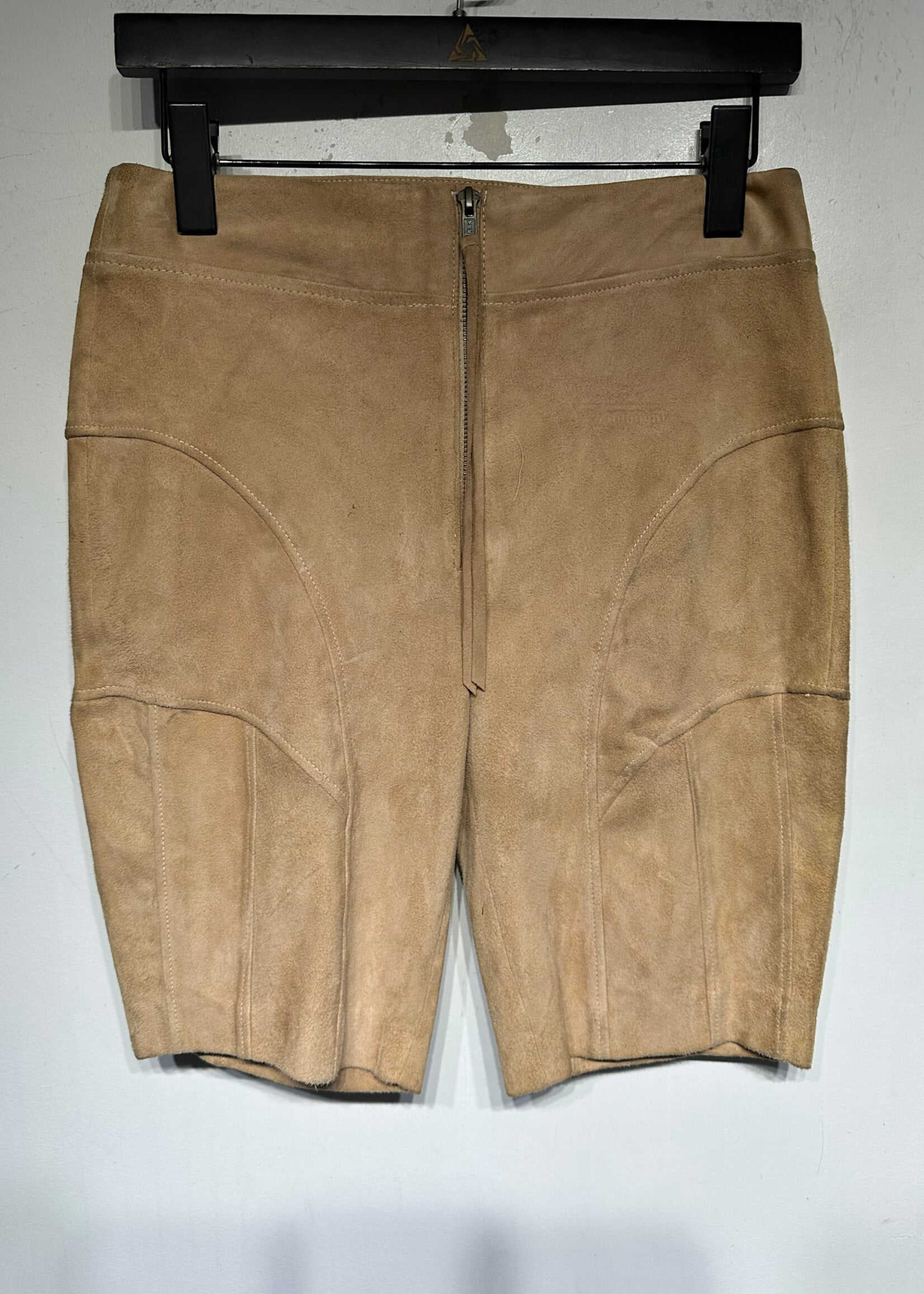 Retrofete Beige Suede Shorts Fem As Is 30