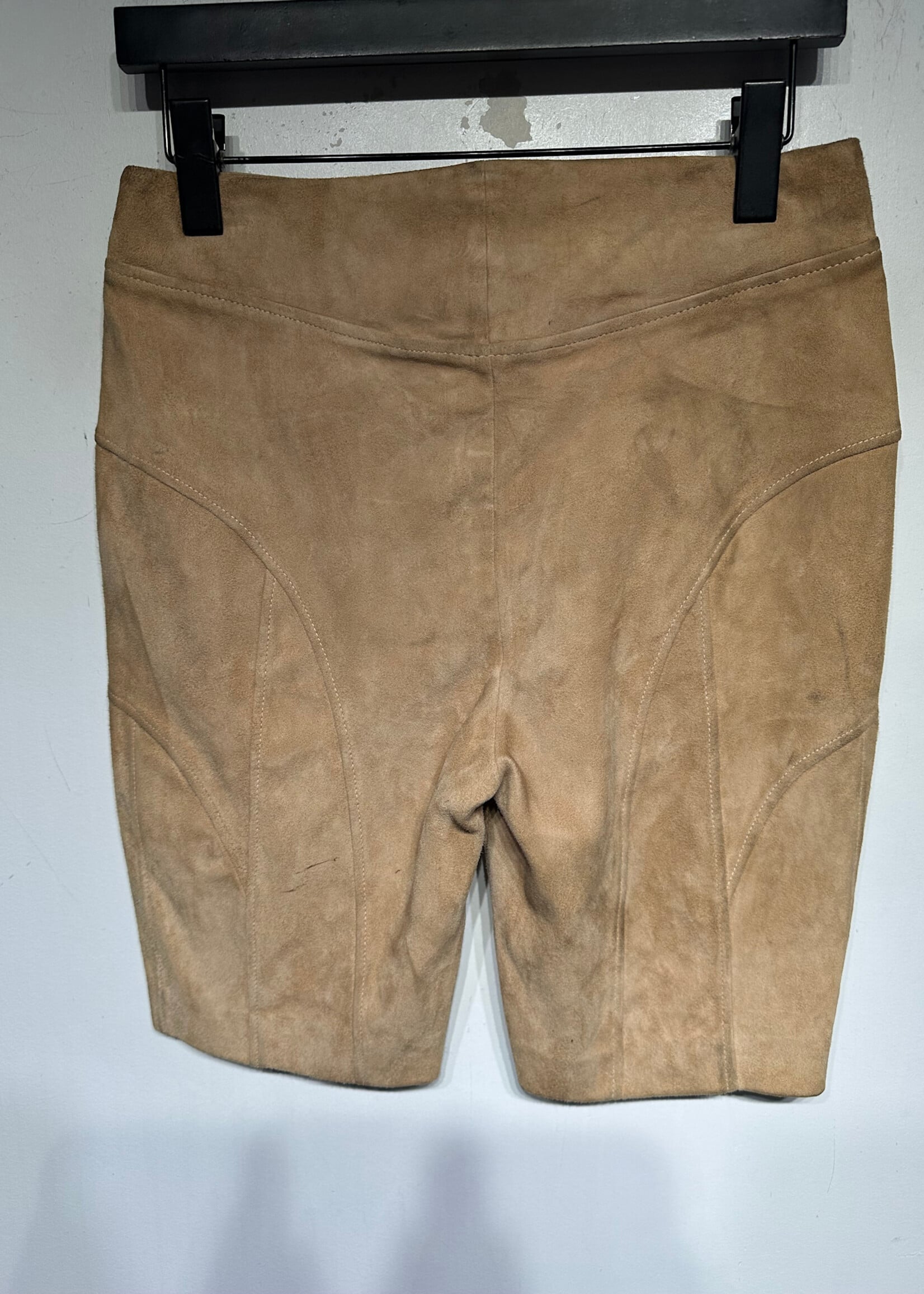 Retrofete Beige Suede Shorts Fem As Is 30