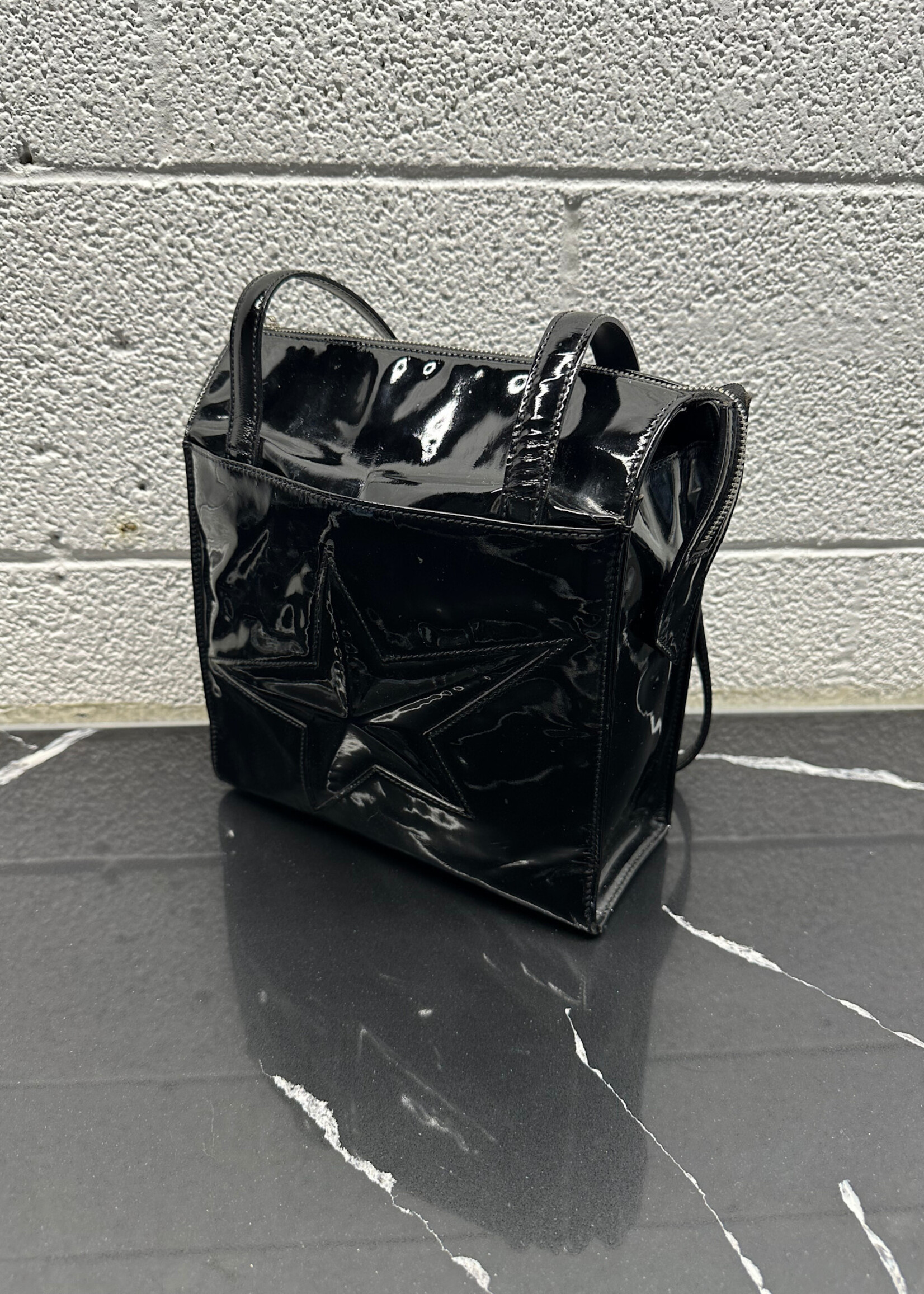 Thierry Mugler Black Patent Tote AS IS