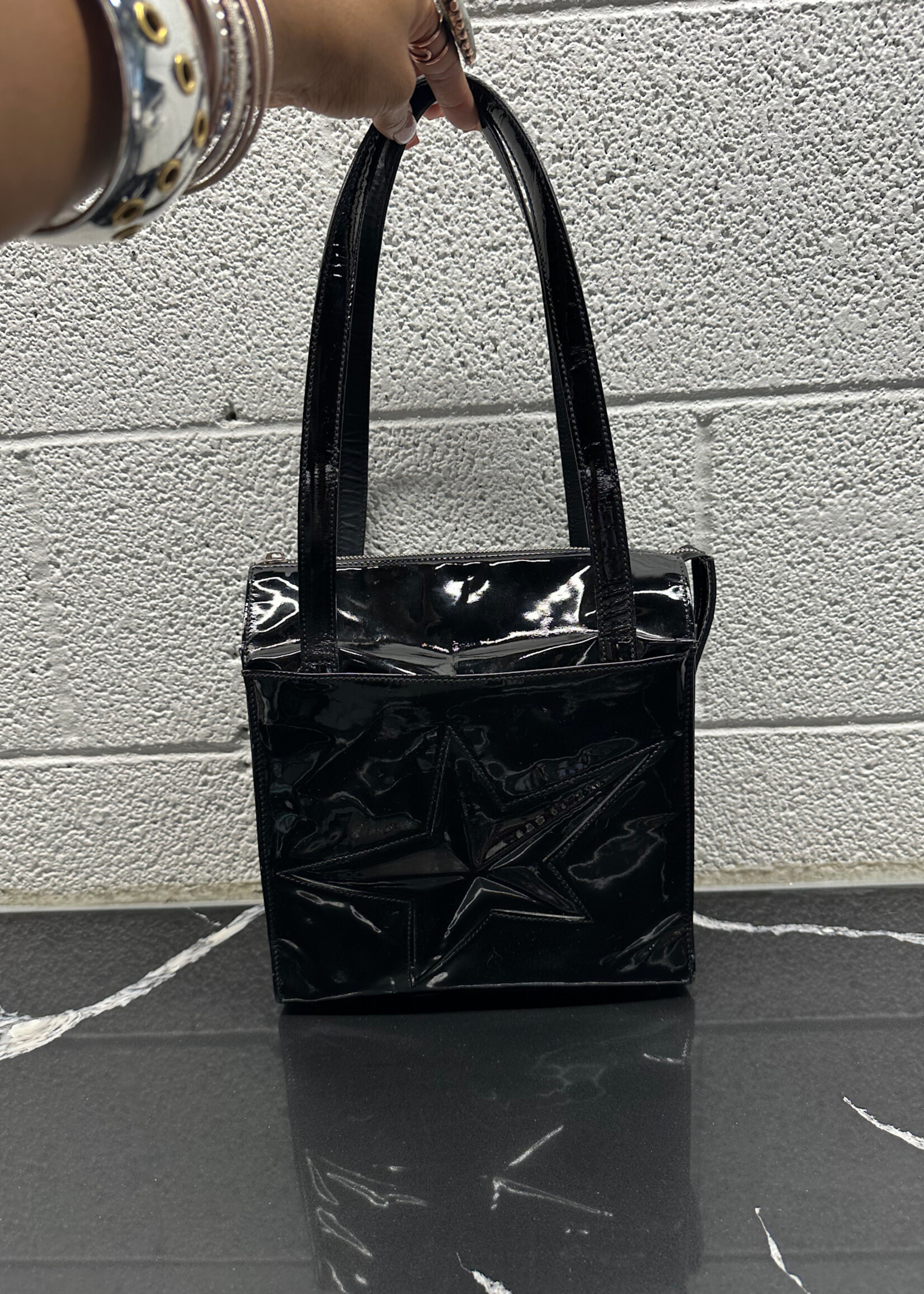 Thierry Mugler Black Patent Tote AS IS