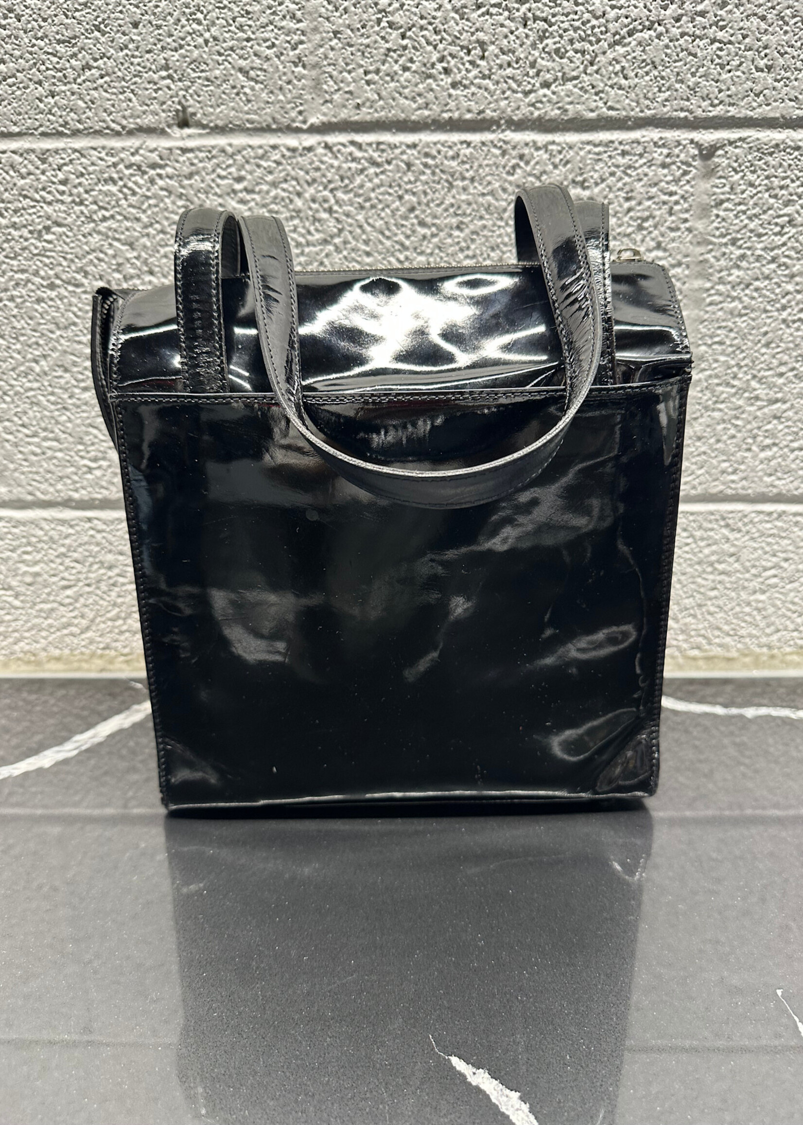 Thierry Mugler Black Patent Tote AS IS