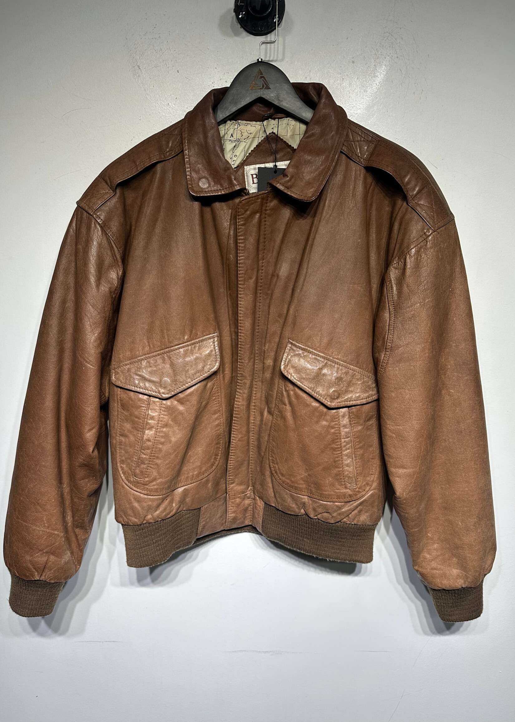 Bechamel Brown Leather Jacket M