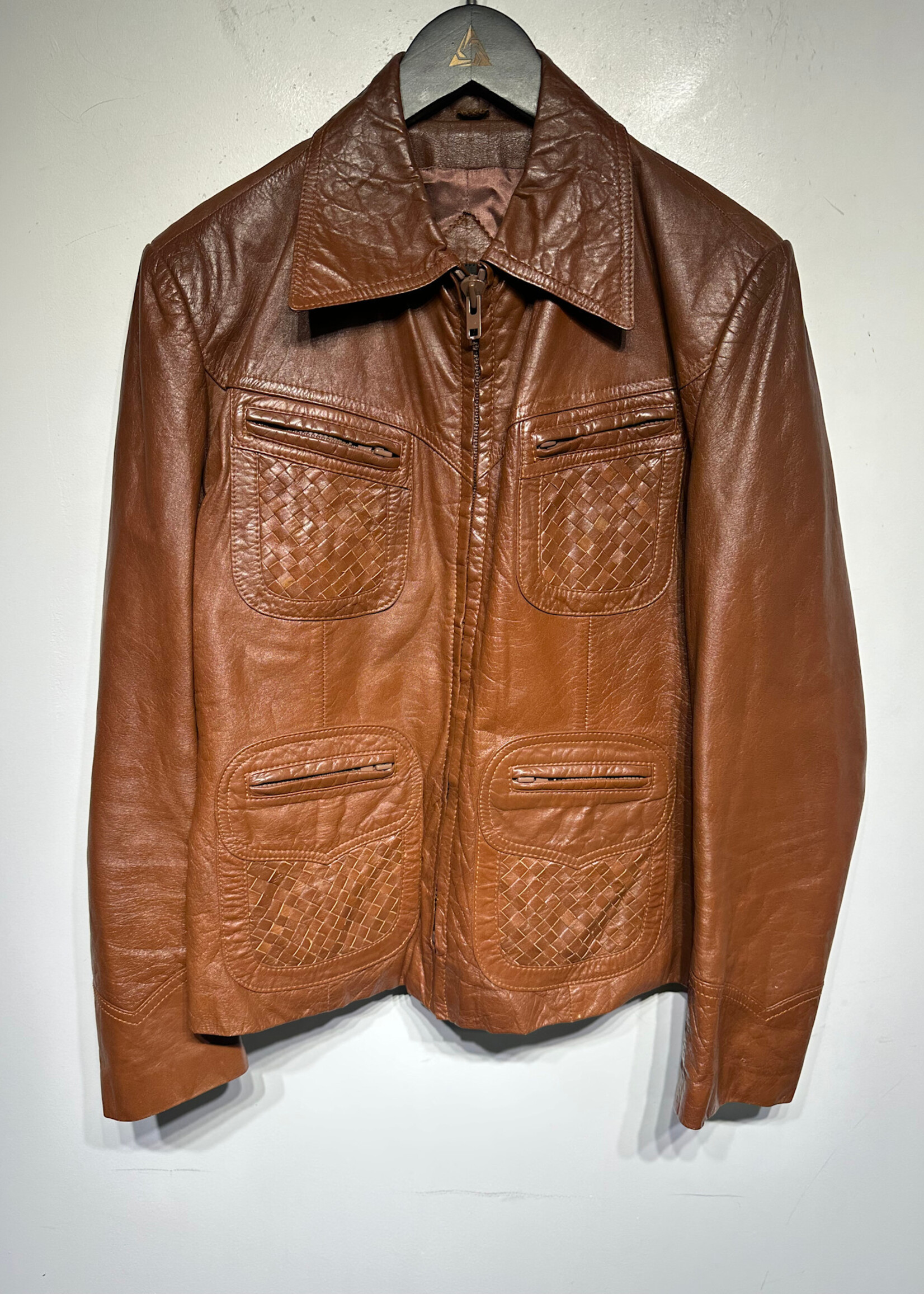 El Toro Bravo Vintage Brown Leather Jacket Masc L
