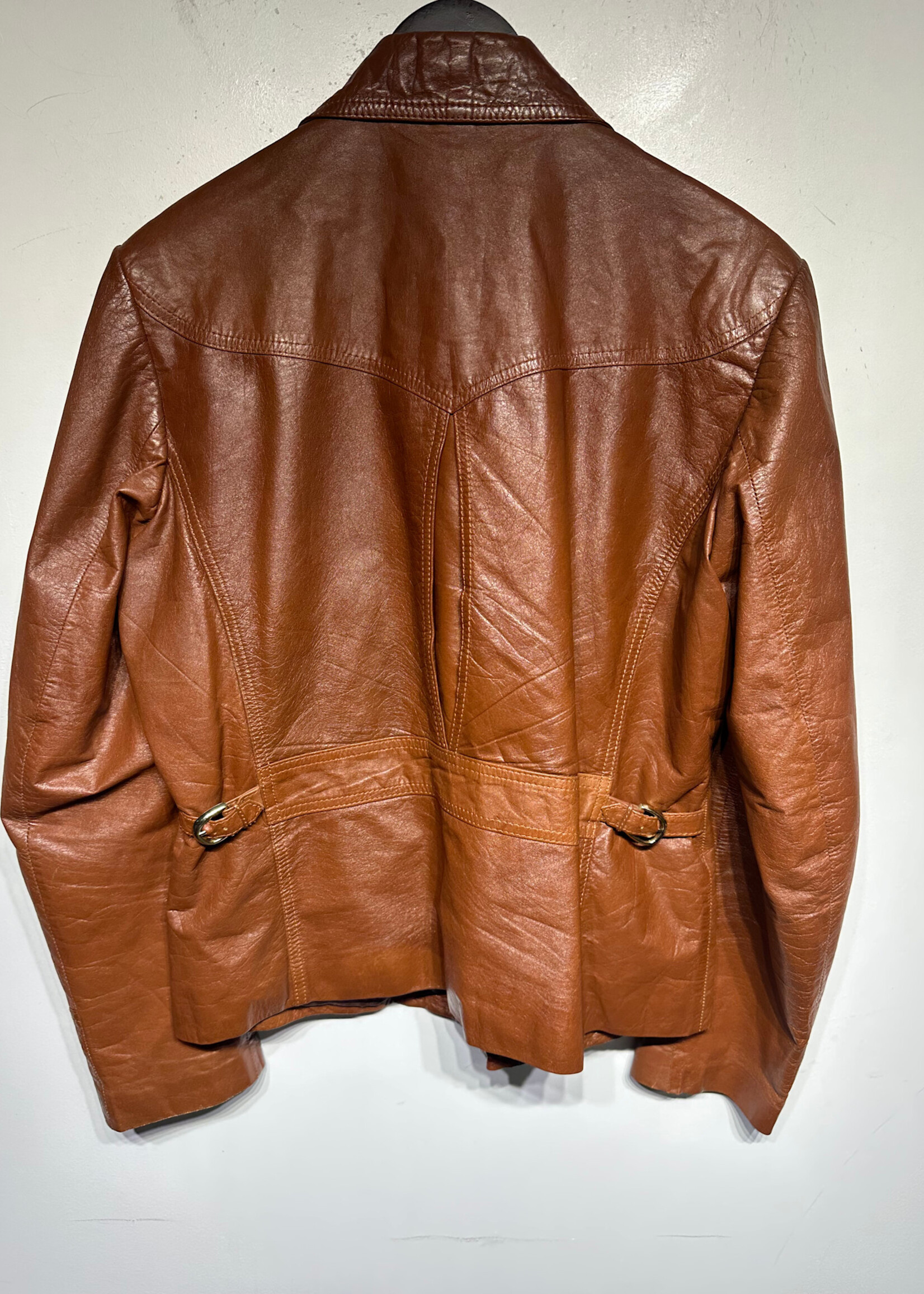 El Toro Bravo Vintage Brown Leather Jacket Masc L