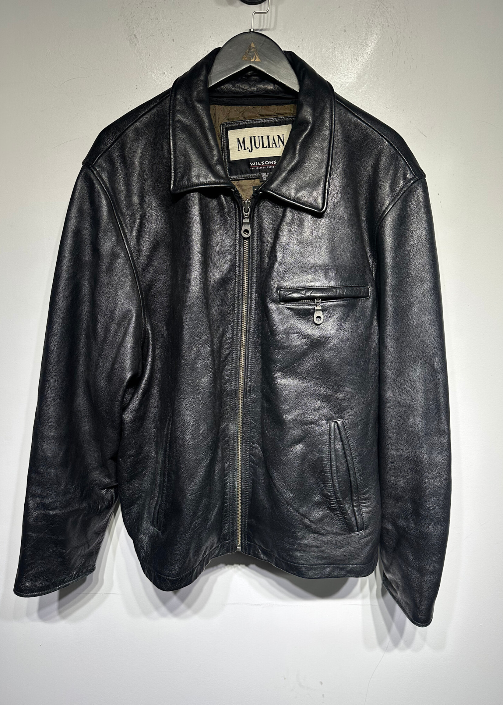 Wilsons Black Leather Blouson Masc XL