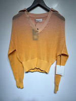 SPIRITUAL GANGSTER ORANGE CROCHET TOP S
