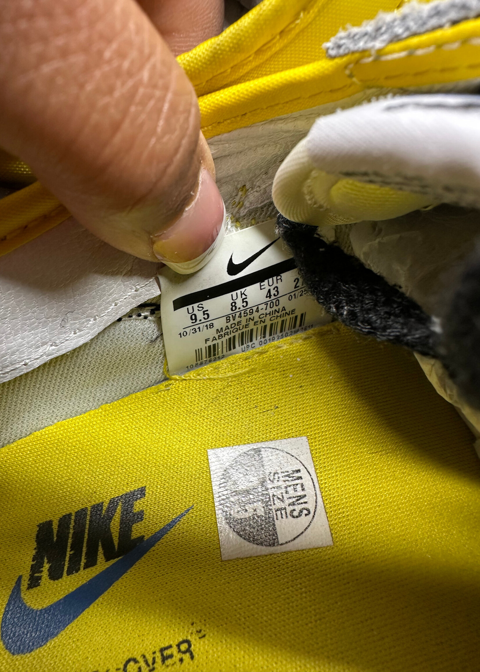 Nike Undercover Daybreak Yellow/Black Masc 9