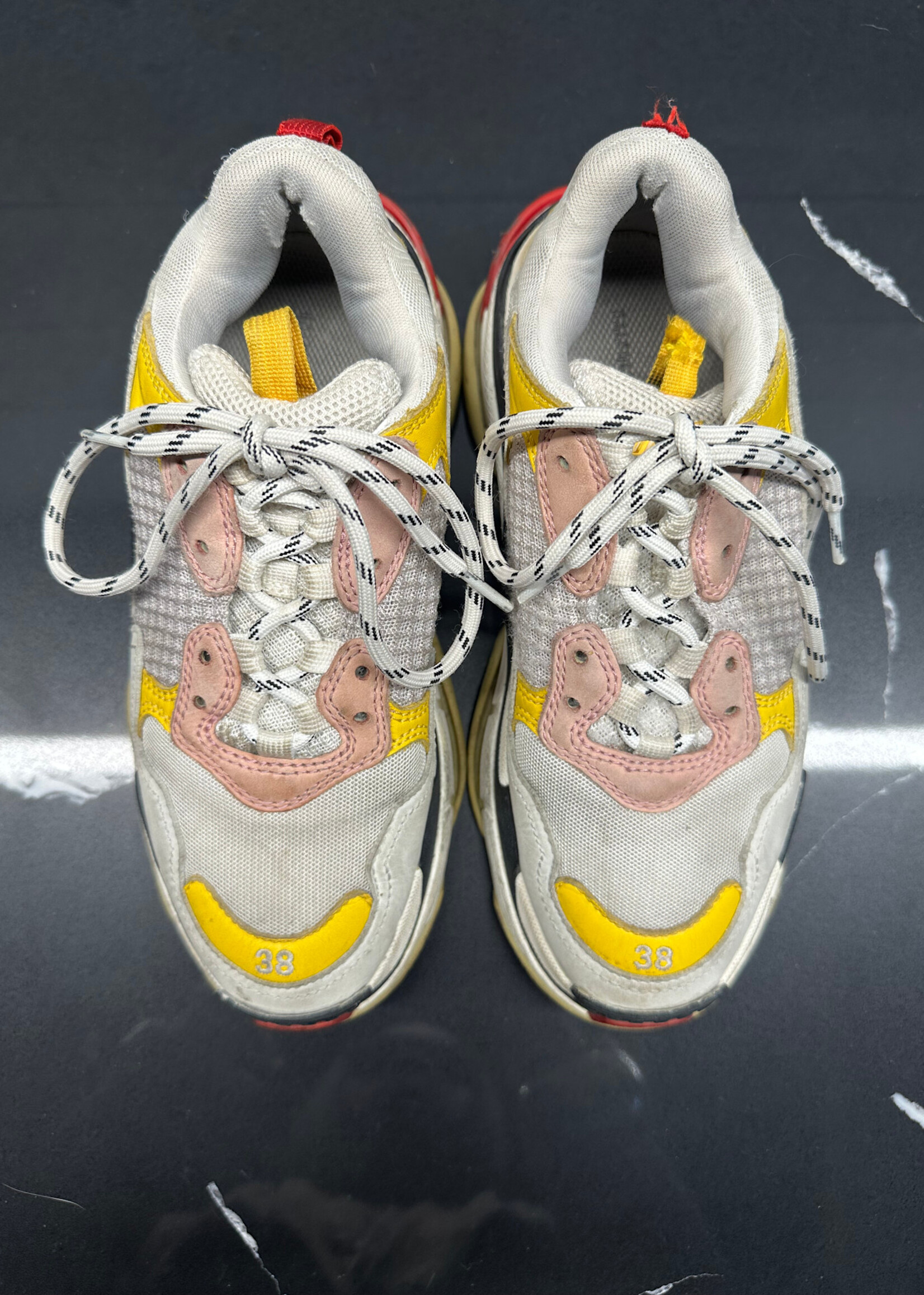 Balenciaga Triple Yellow Red Fem 8 AS IS