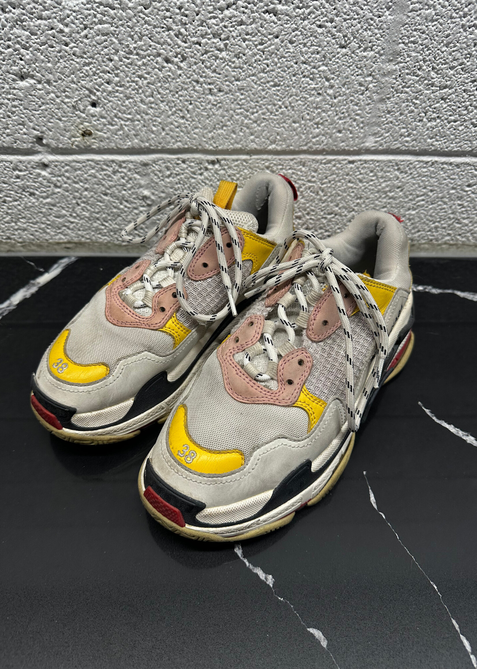Balenciaga Triple Yellow Red Fem 8 AS IS