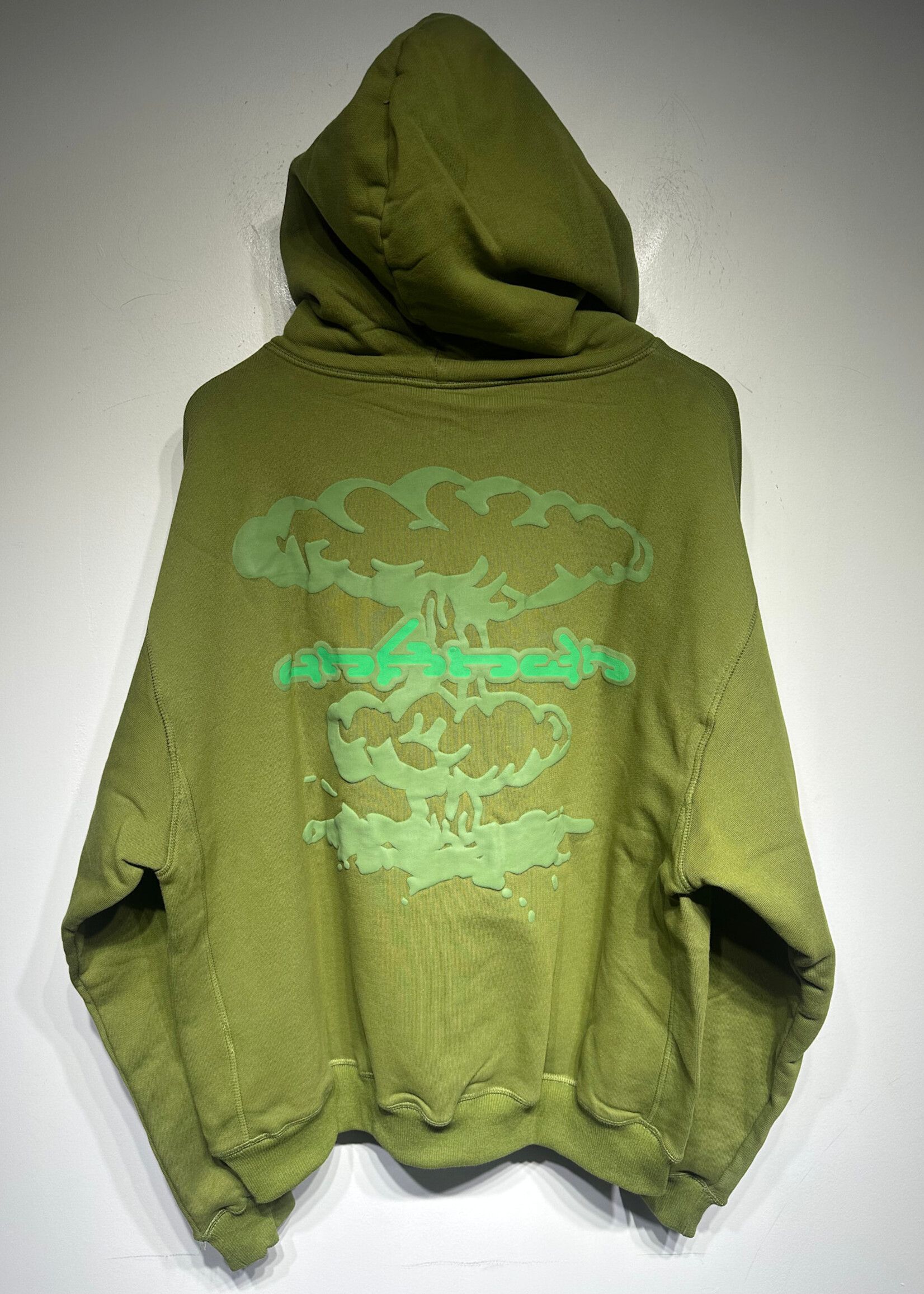UNKNWN NWT Green Puff Print Hoodie M