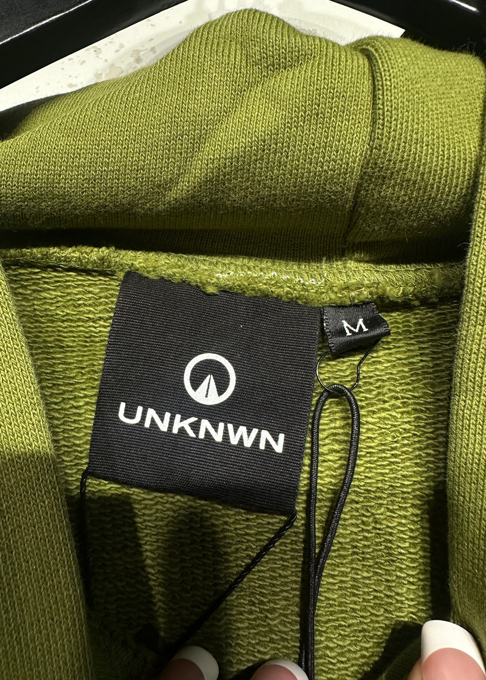 UNKNWN NWT Green Puff Print Hoodie M