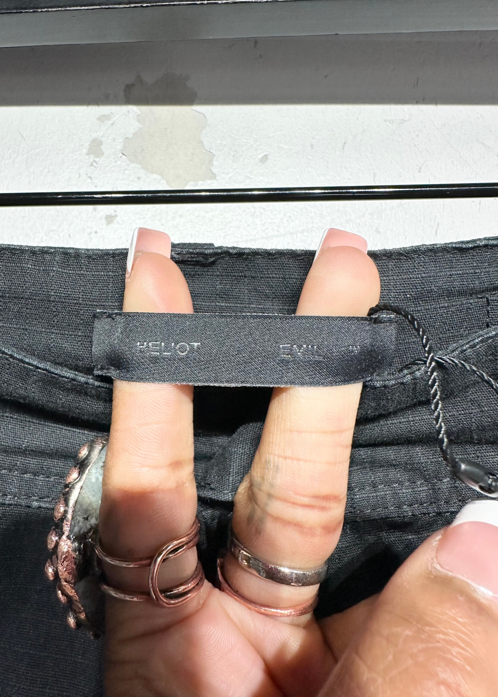 Heliot Emil Black Technical Cargo Pant Masc 33
