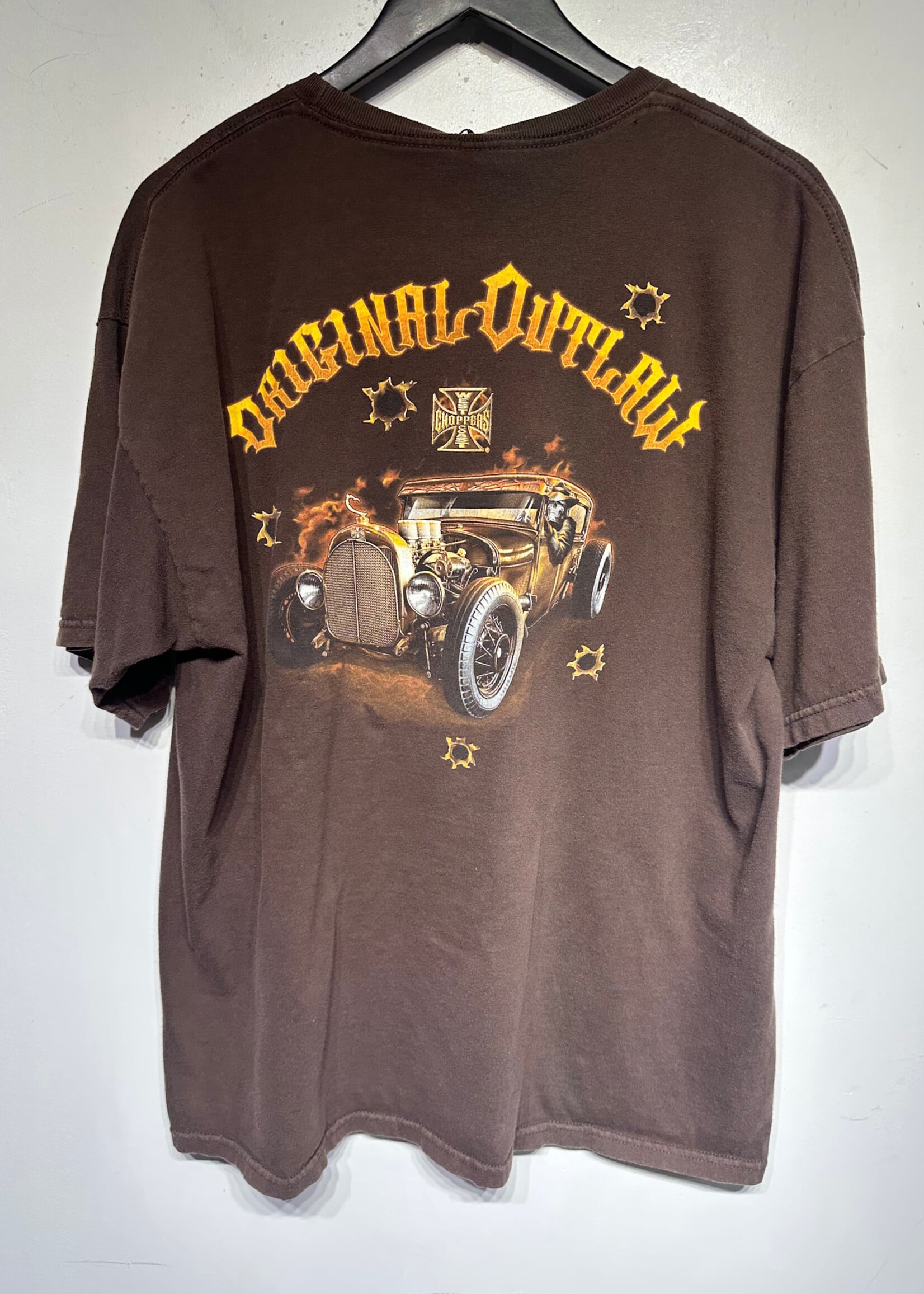 West Coast Choopers Brown Original Outlaws Tee XL