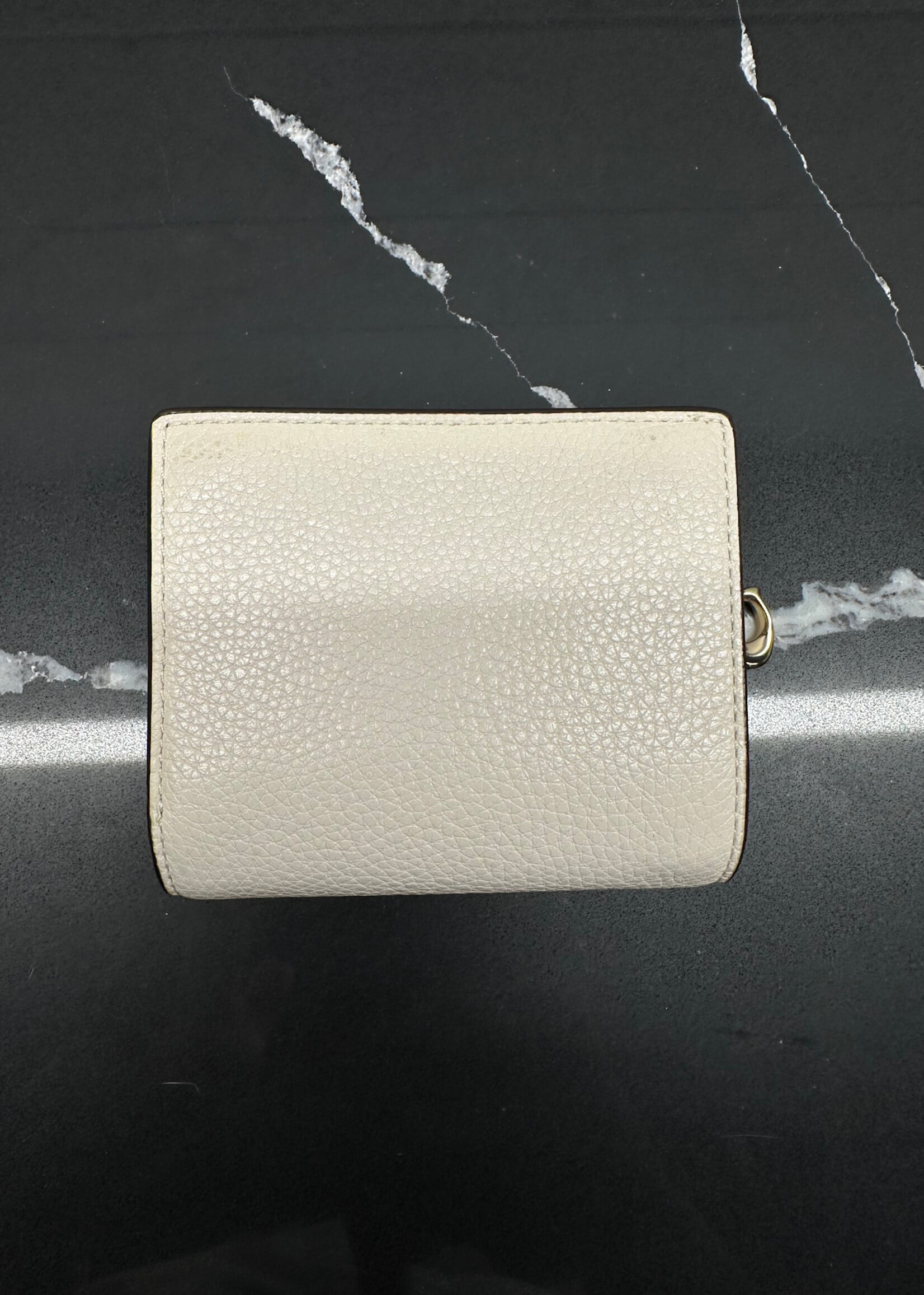 Coach White Leather Mini Backpack W/ Wallet