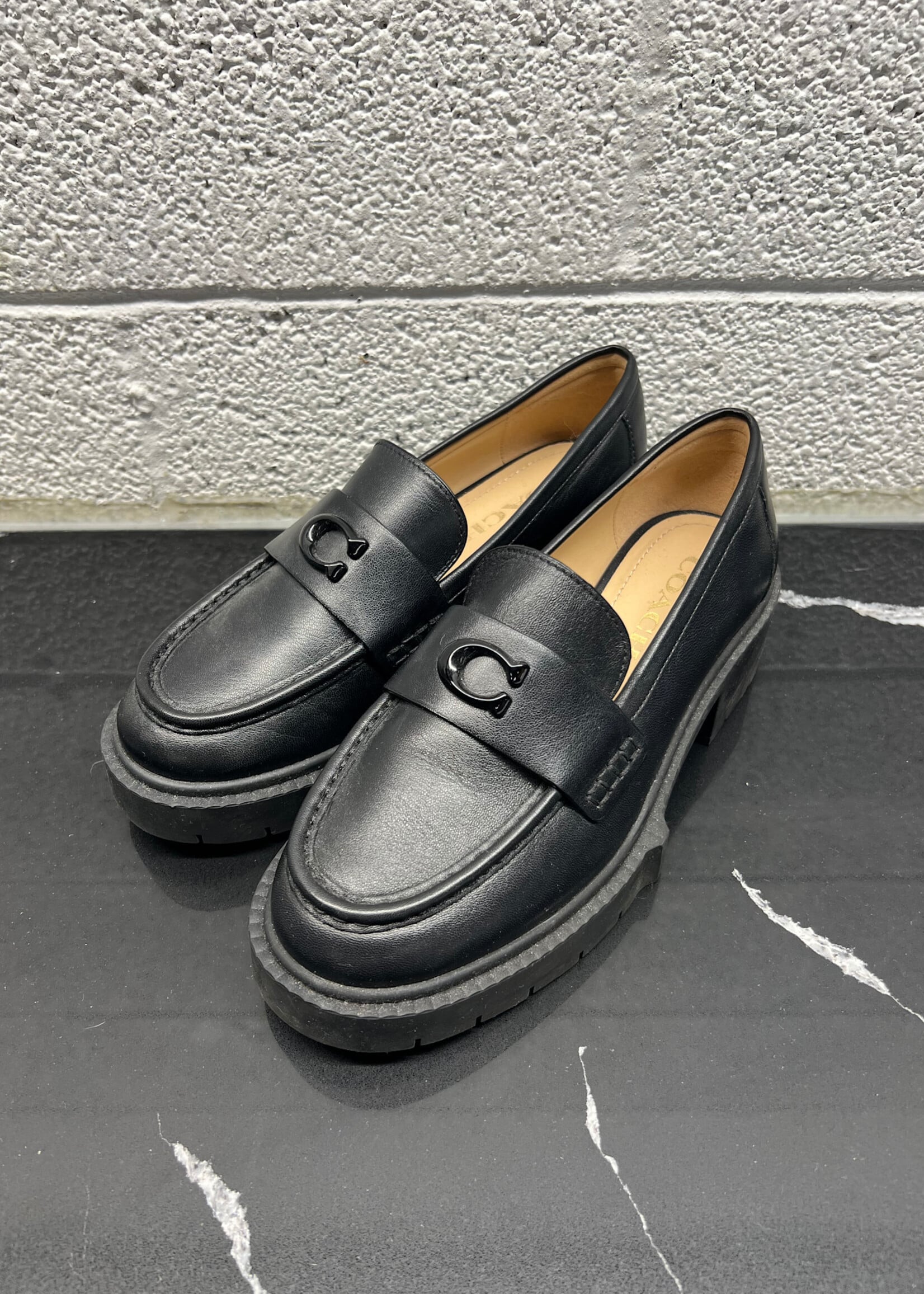 Coach Black Loafers Fem 5.5