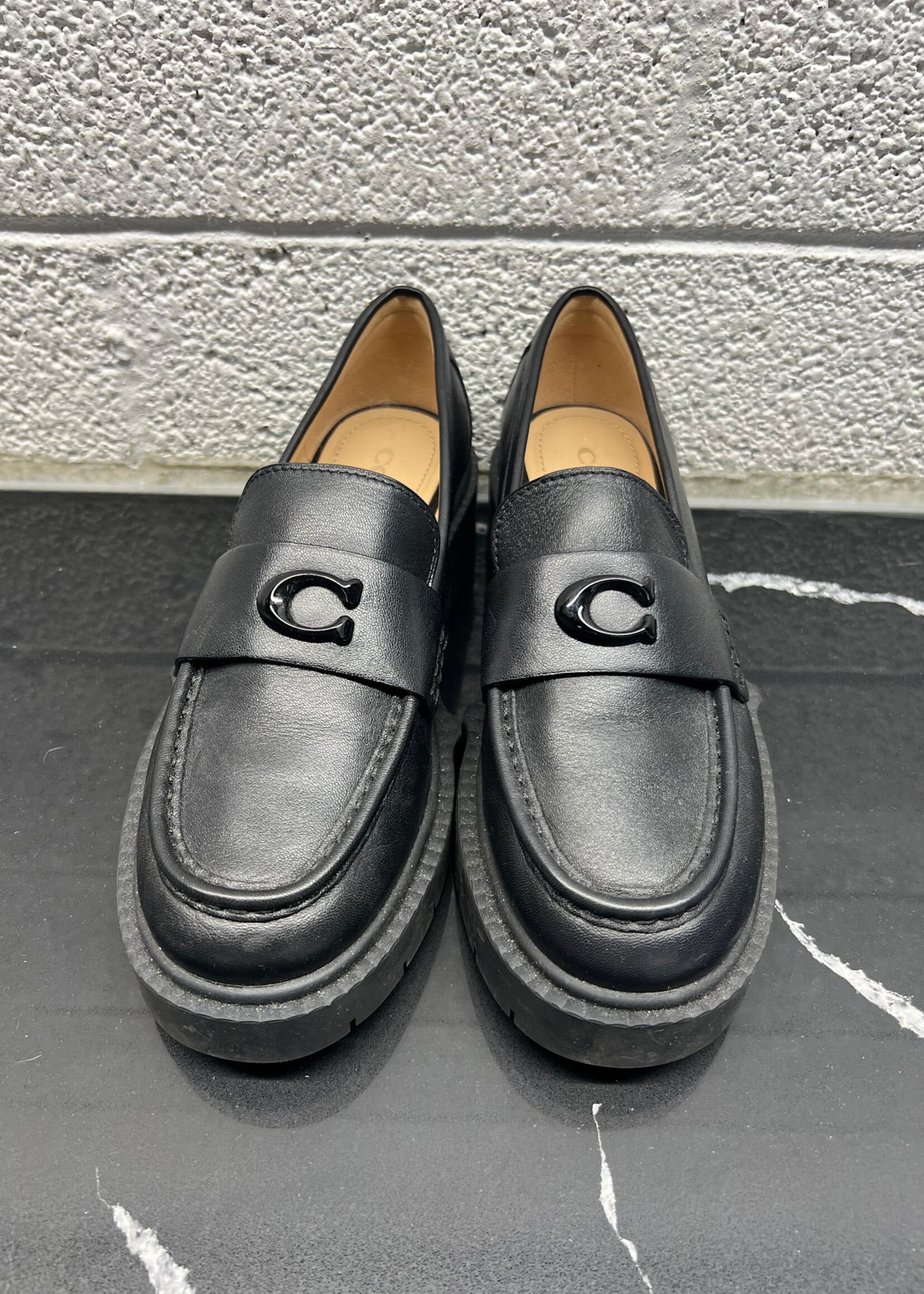 Coach Black Loafers Fem 5.5