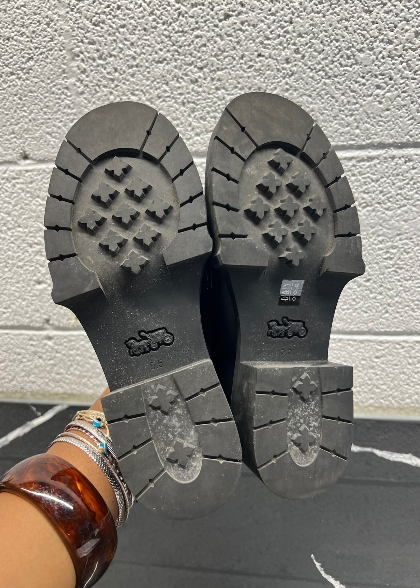 Coach Black Loafers Fem 5.5