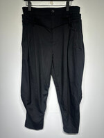 Feng Chen Wang Black Double Waist Wool Trouser 32-34