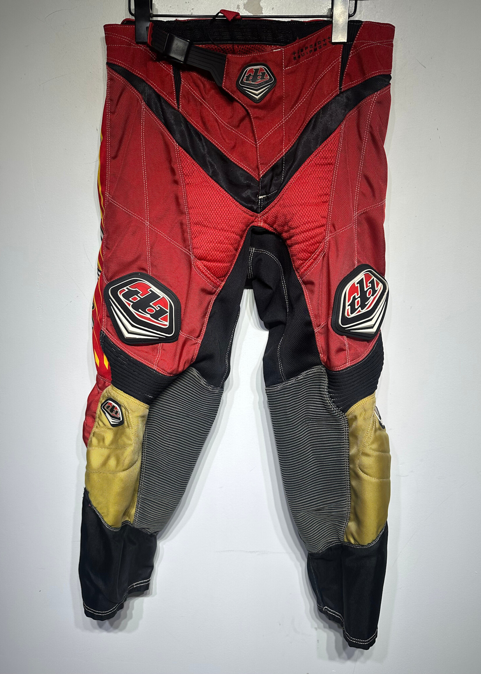 Thor Vintage Red Yellow Moto Pant Masc 34 AS IS