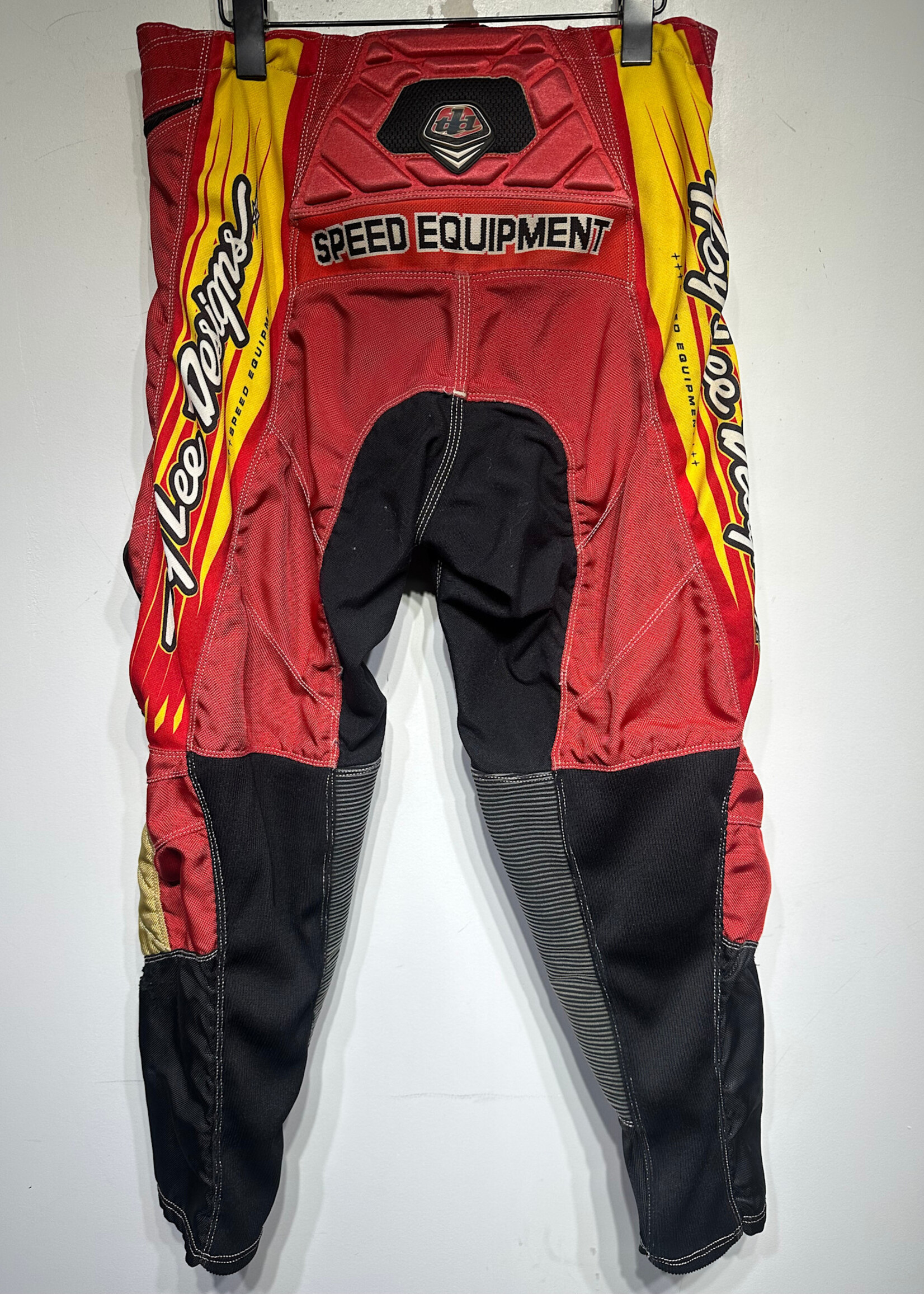 Thor Vintage Red Yellow Moto Pant Masc 34 AS IS