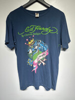 Ed Hardy Y2K Black Panther Navy Tee Masc L