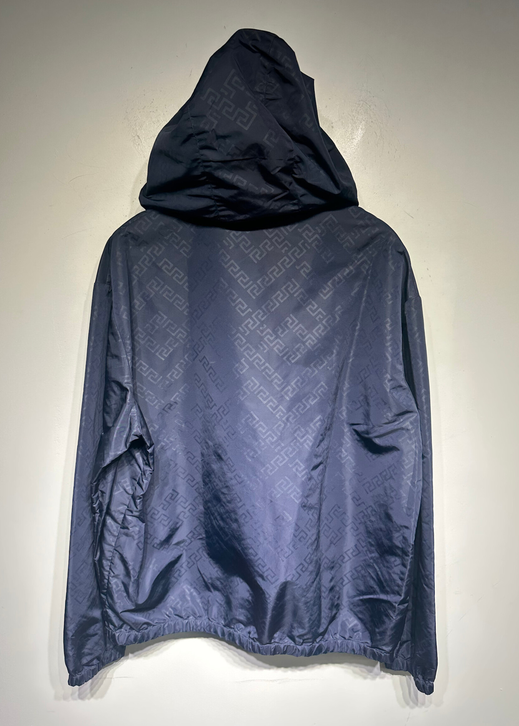 Versace Blue Grid Windbreaker XXL