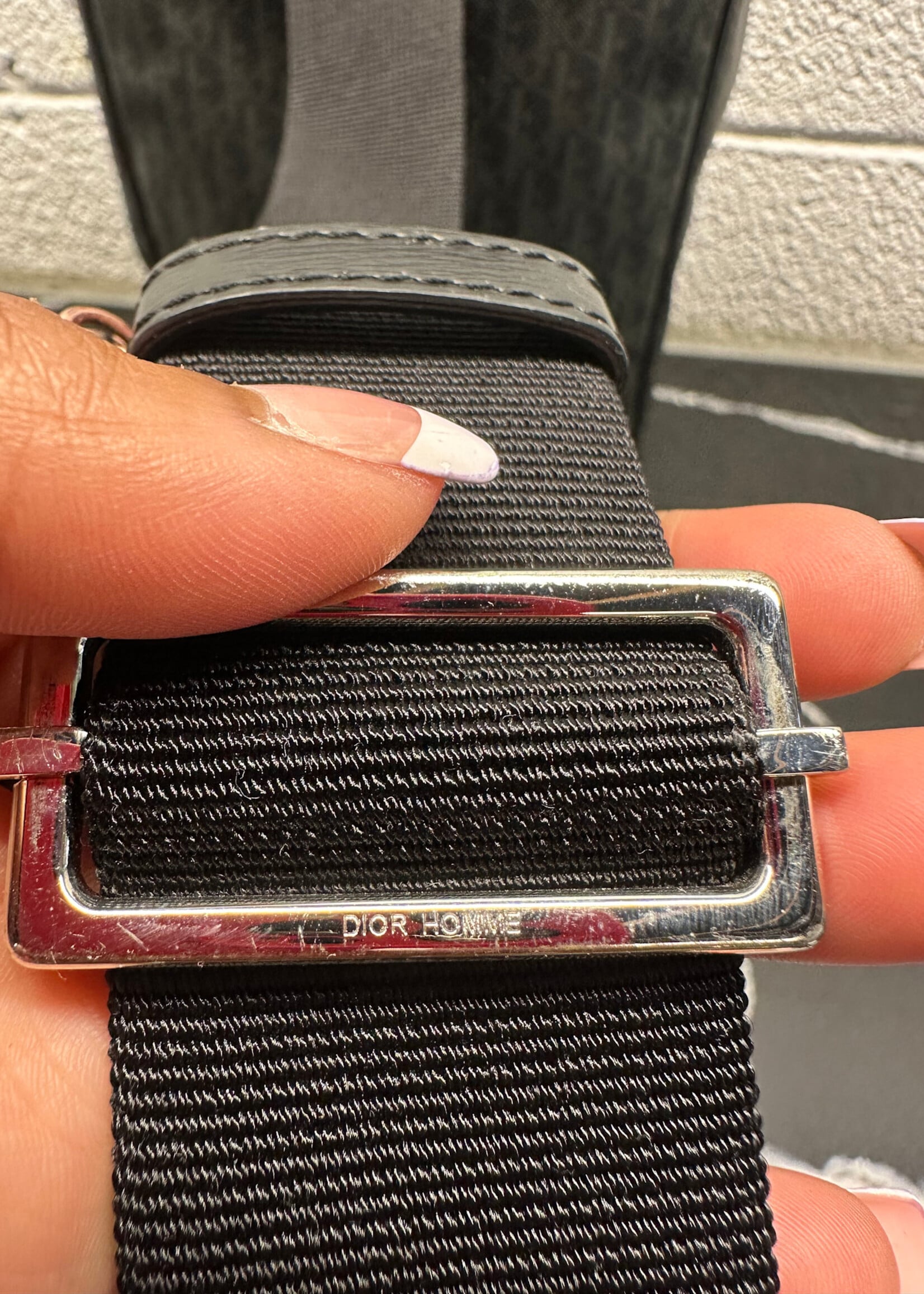Dior Red Stitch Trotter Monogram Crossbody